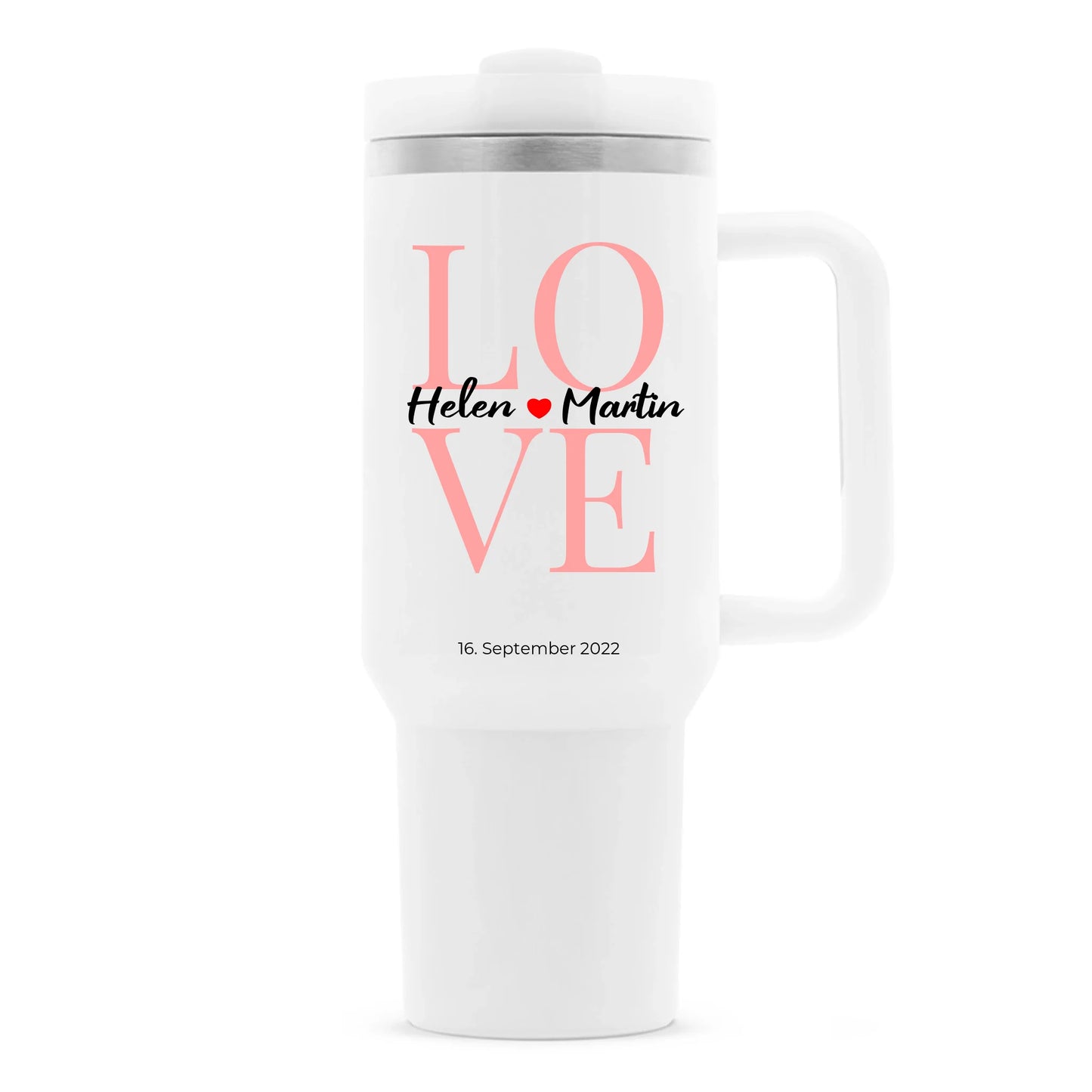 Personalisiertes Paar Liebe - Thermobecher