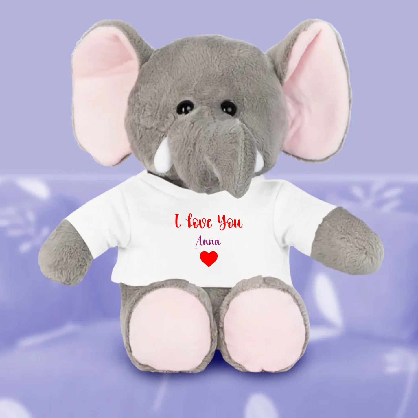 Kuscheltier mit T-Shirt Plüschtier mit T-Shirt personalisiert – Gutvibes