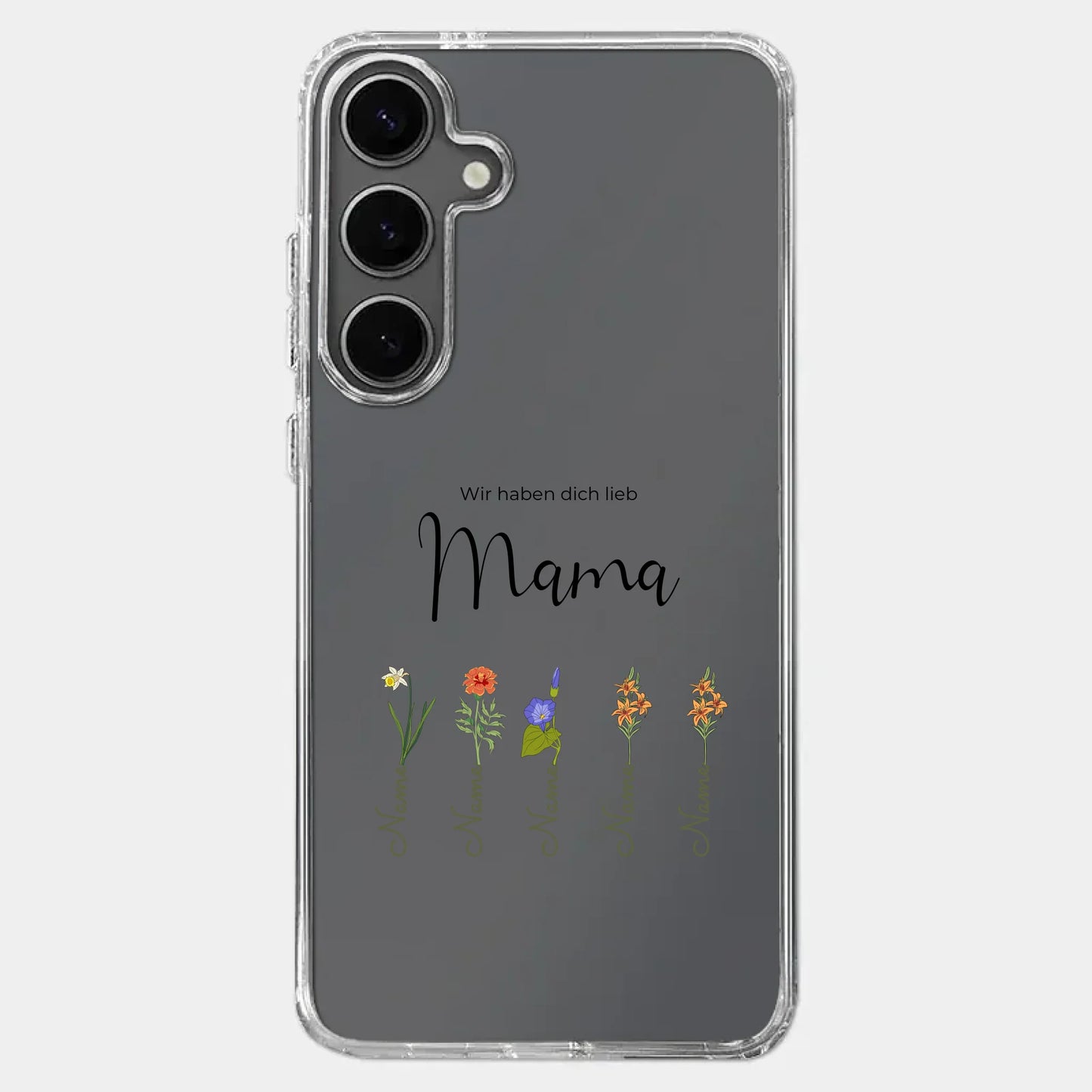 Handyhülle personalisiert mit Namen Mama – Gutvibes
