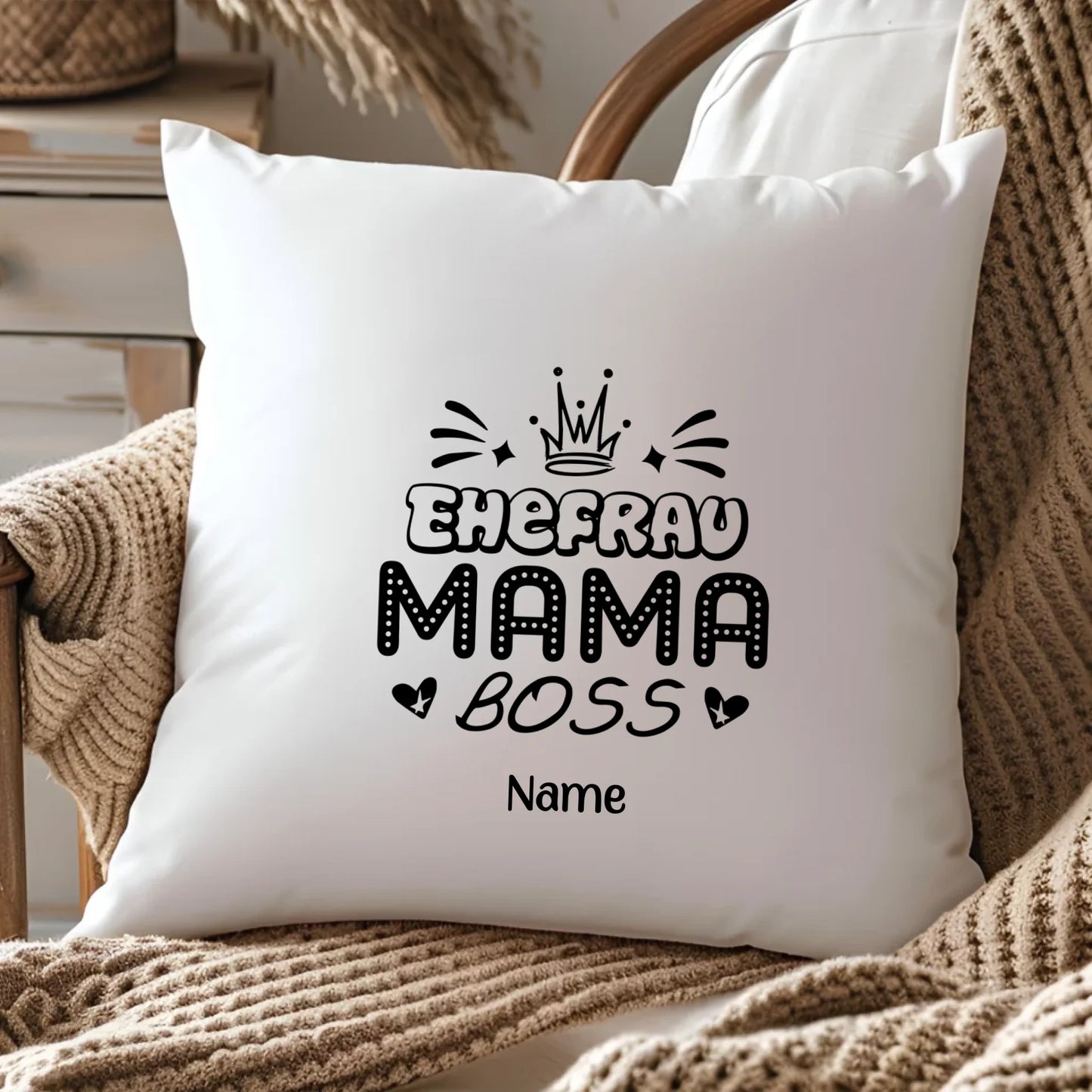 Personalisiertes Kissen Mama – Gutvibes