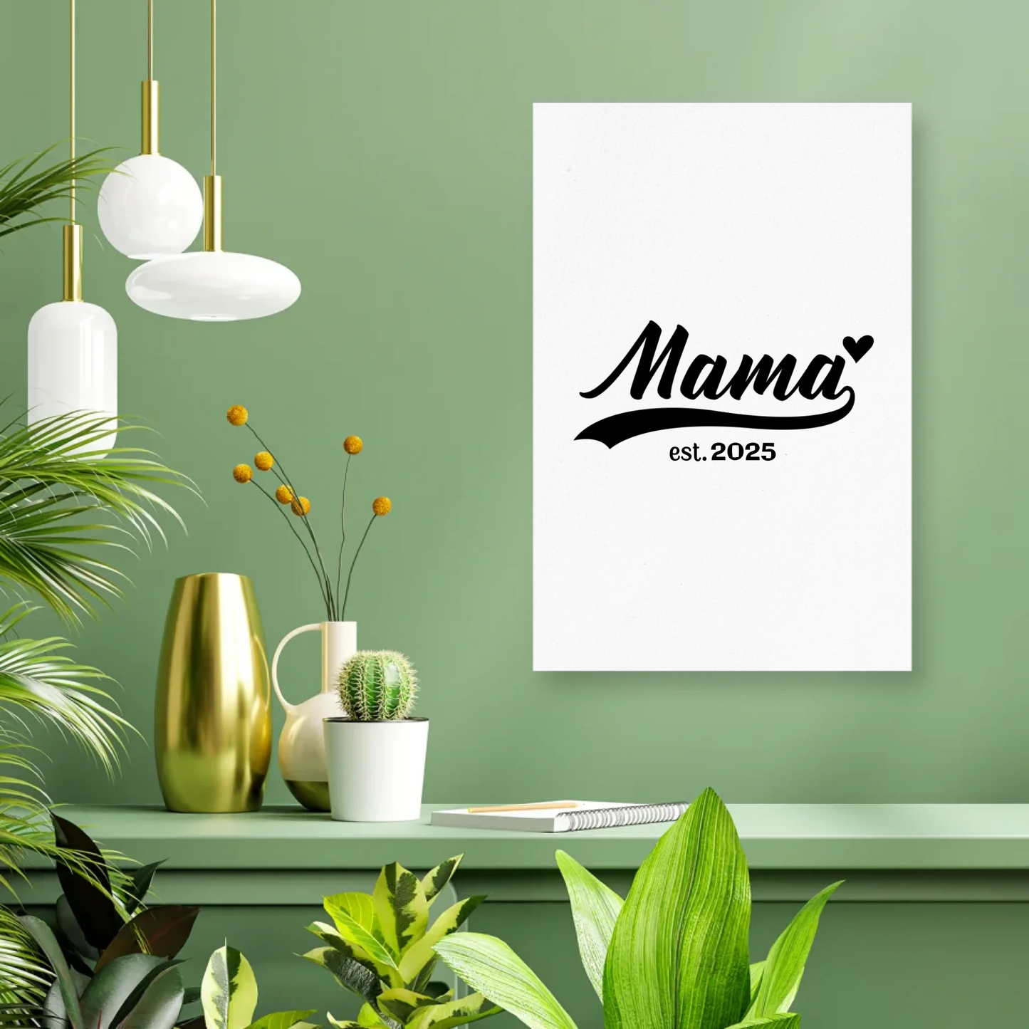 Poster mit Namen personalisiert – Gutvibes