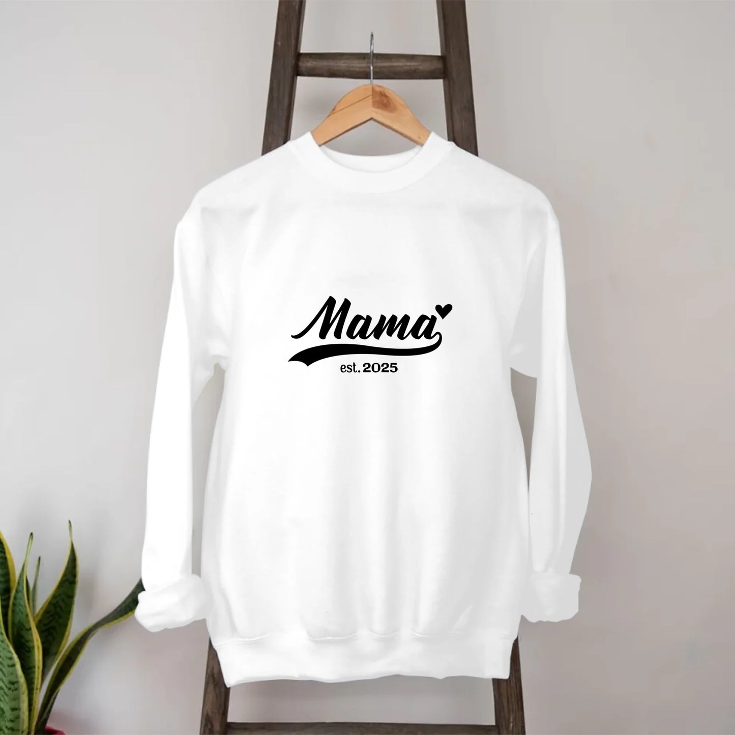 Etablierte Mama est. Sweatshirt personalisiert – Gutvibes