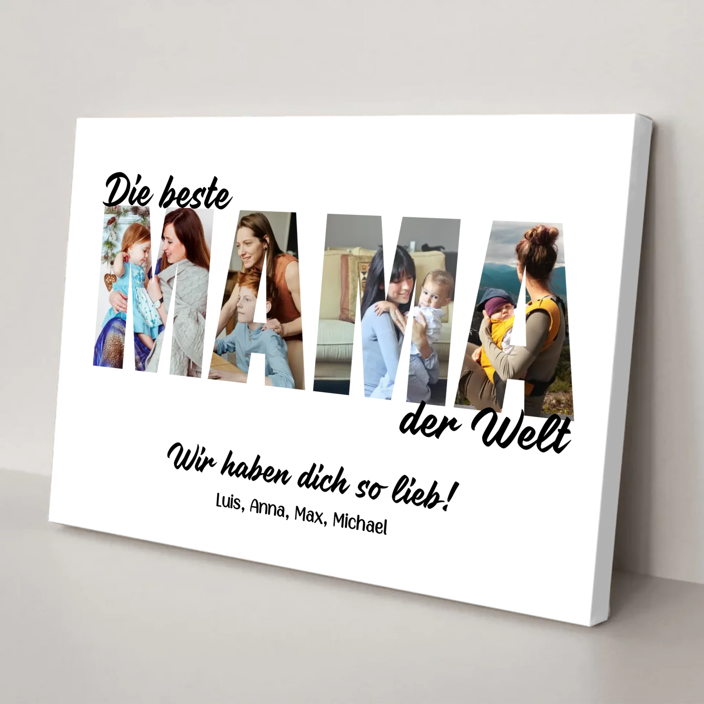 Leinwand Mama Muttertag Geschenkidee – Gutvibes