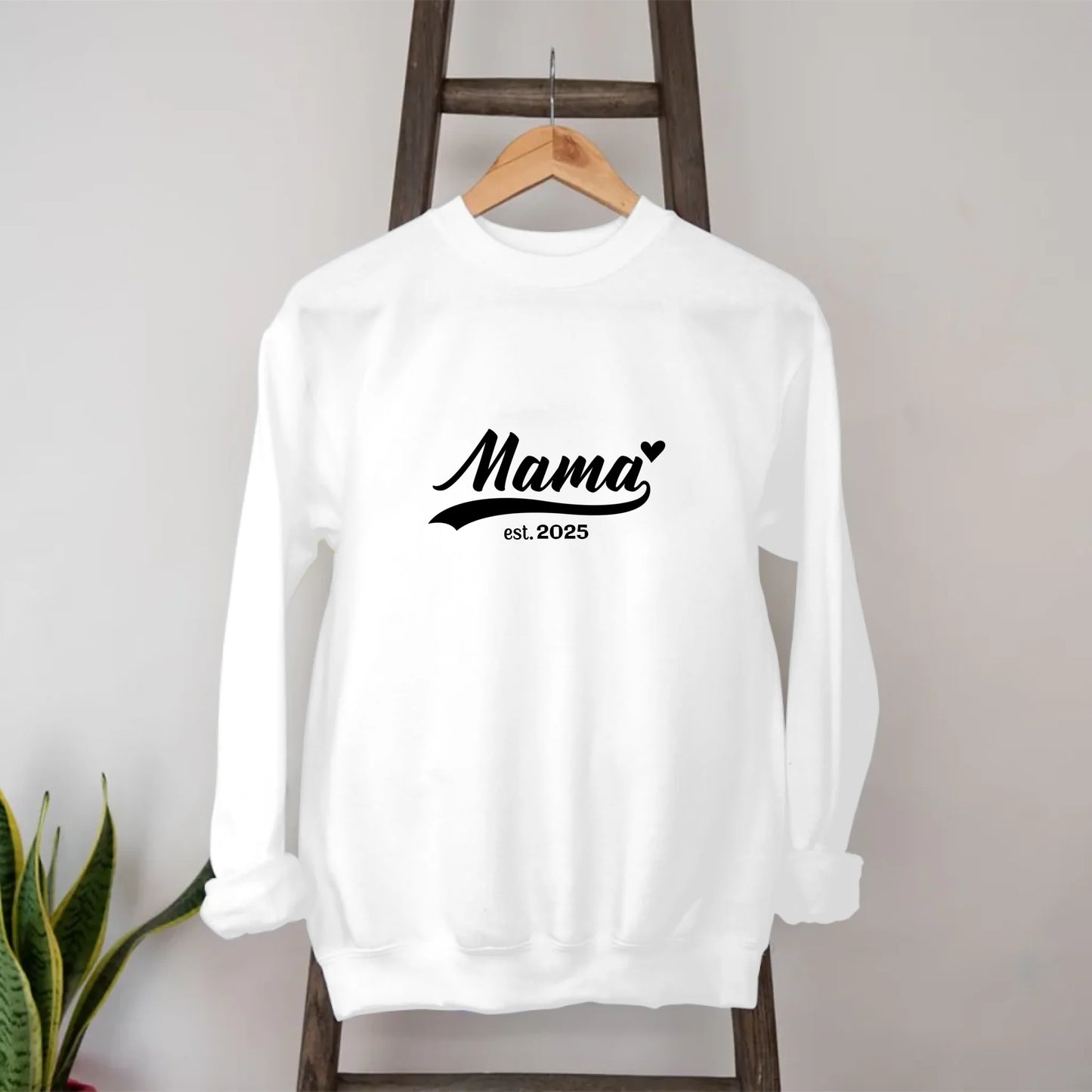 Etablierte Mama est. Sweatshirt personalisiert – Gutvibes