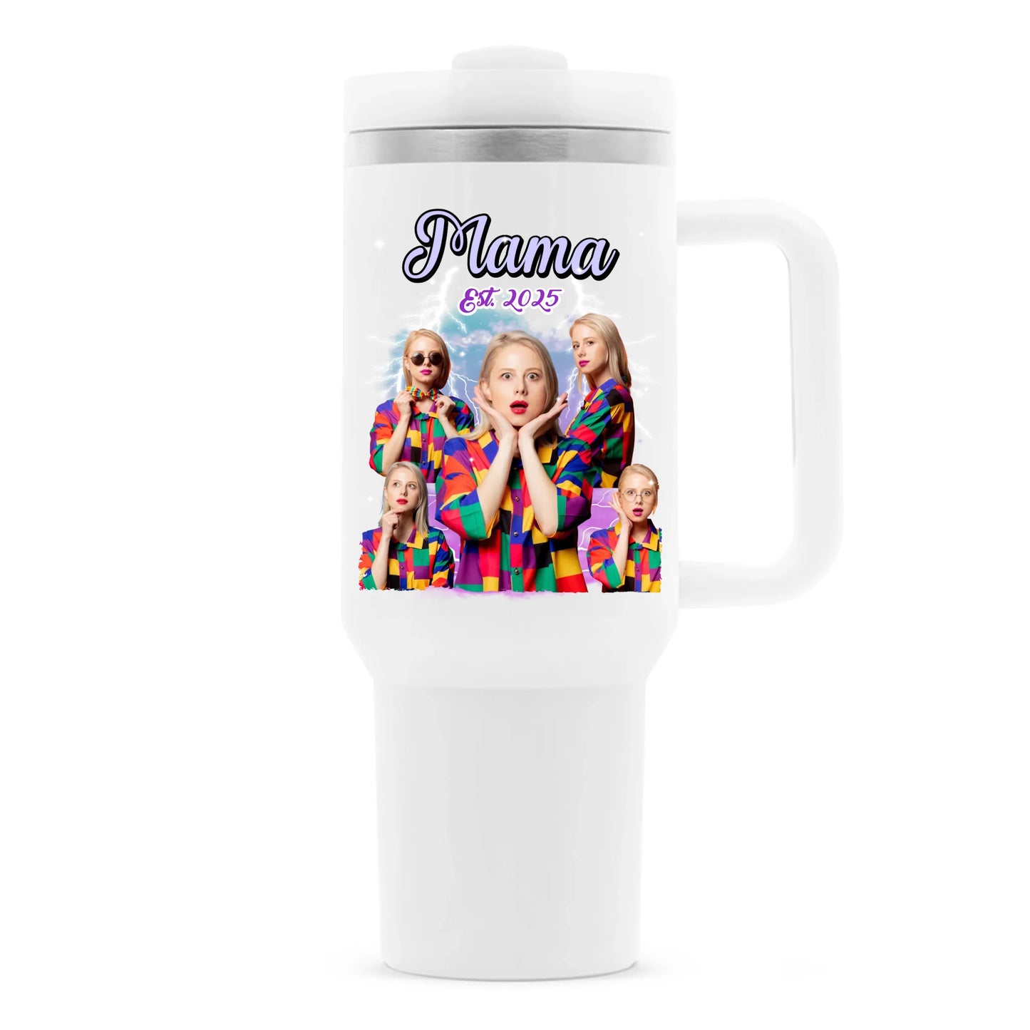 Vintage Bootleg Thermobecher personalisiert – Gutvibes