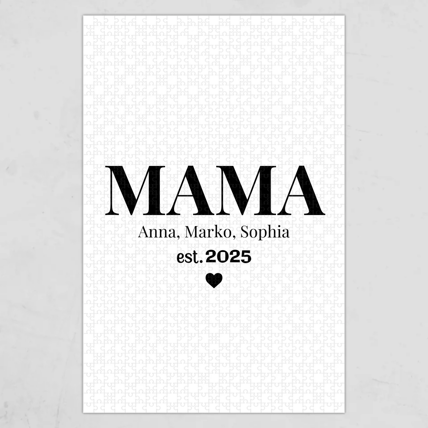 Puzzle mit Namen personalisiert – Gutvibes