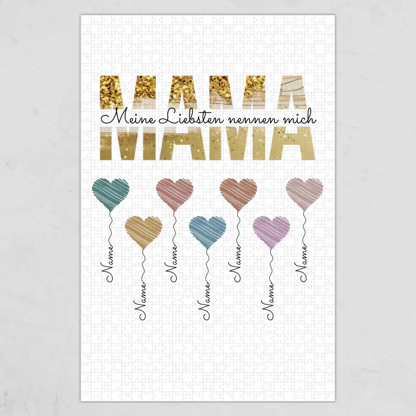Puzzle mit Namen personalisiert – Gutvibes