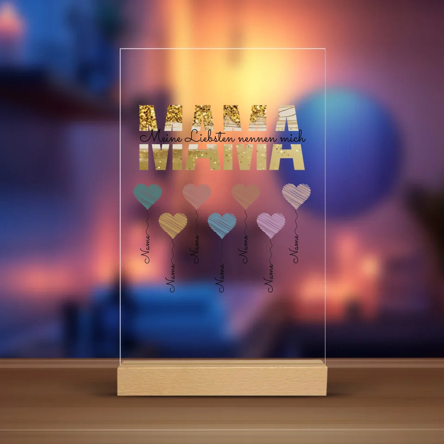 Acrylschild mit Namen personalisiert – Gutvibes