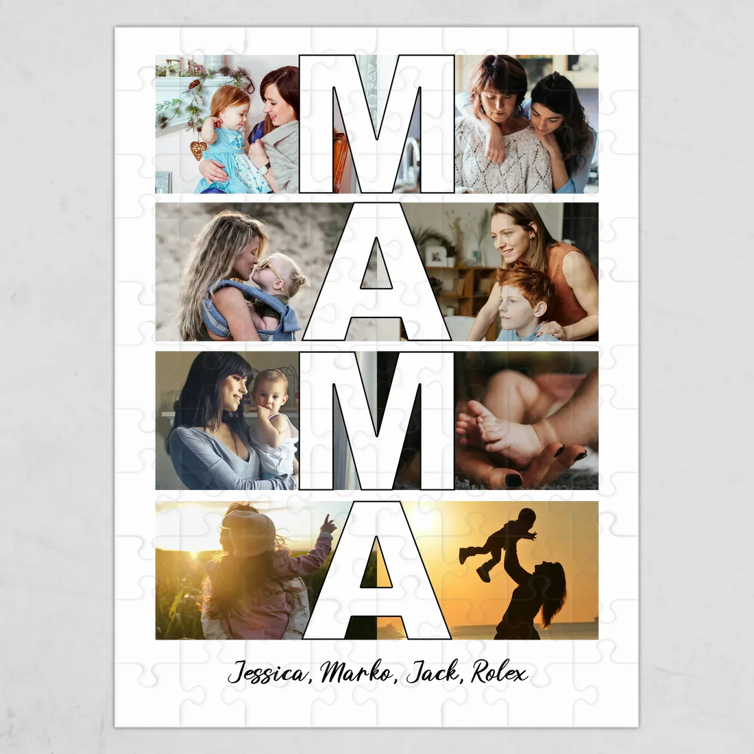 Personalisierte Fotocollage Puzzle zum Geburtstag | Gutvibes.