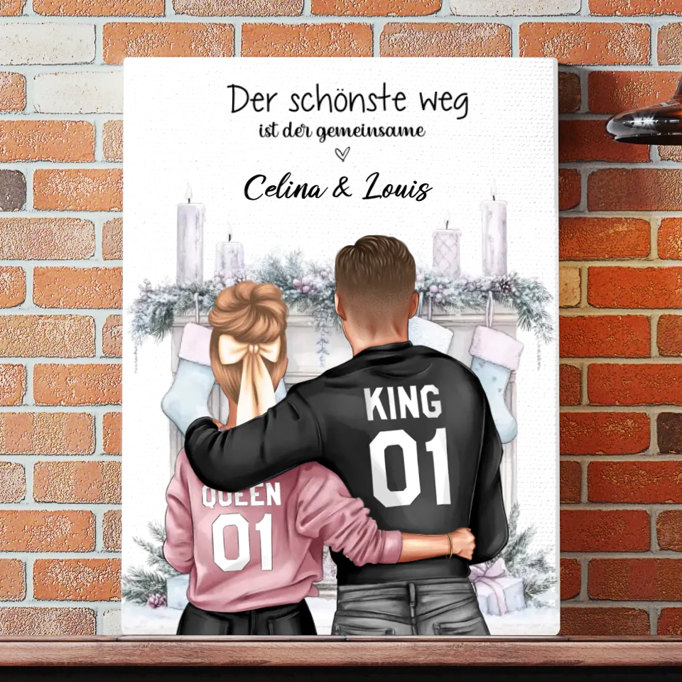 Paar King & Queen Leinwand