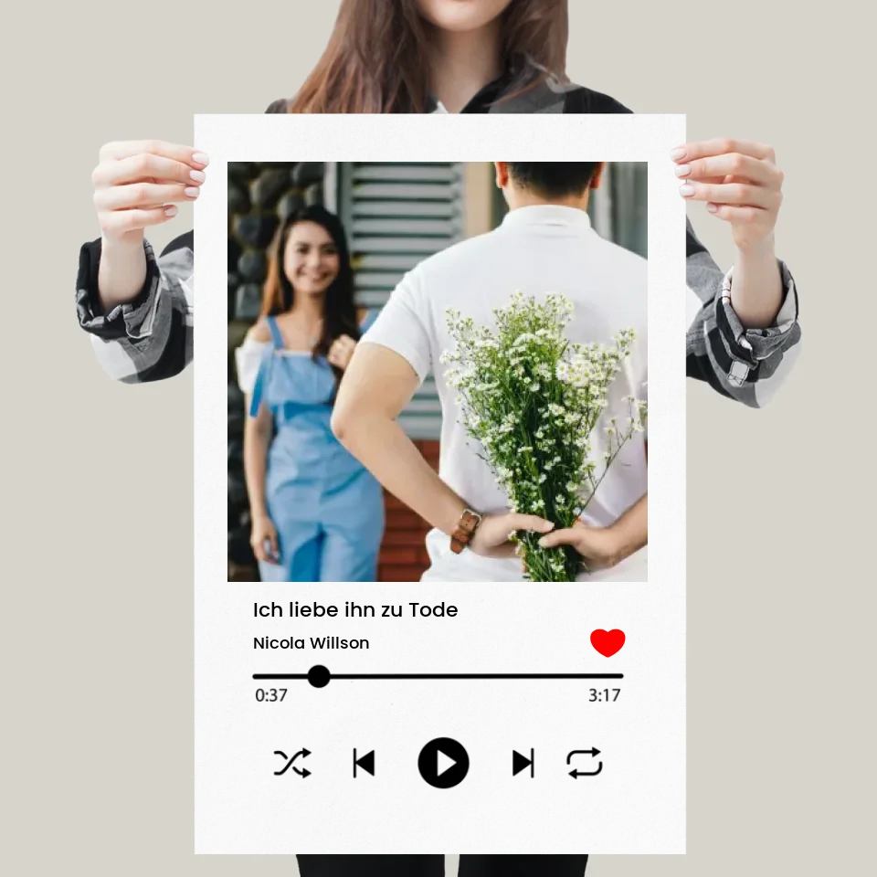 Personalisiertes Musikalbum Spotify Poster