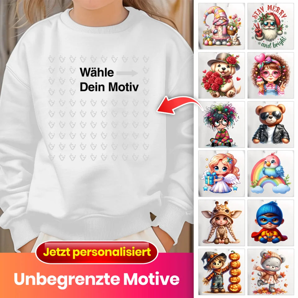 Personalisierbares Kinder-Sweatshirt – Bequem & Stylisch