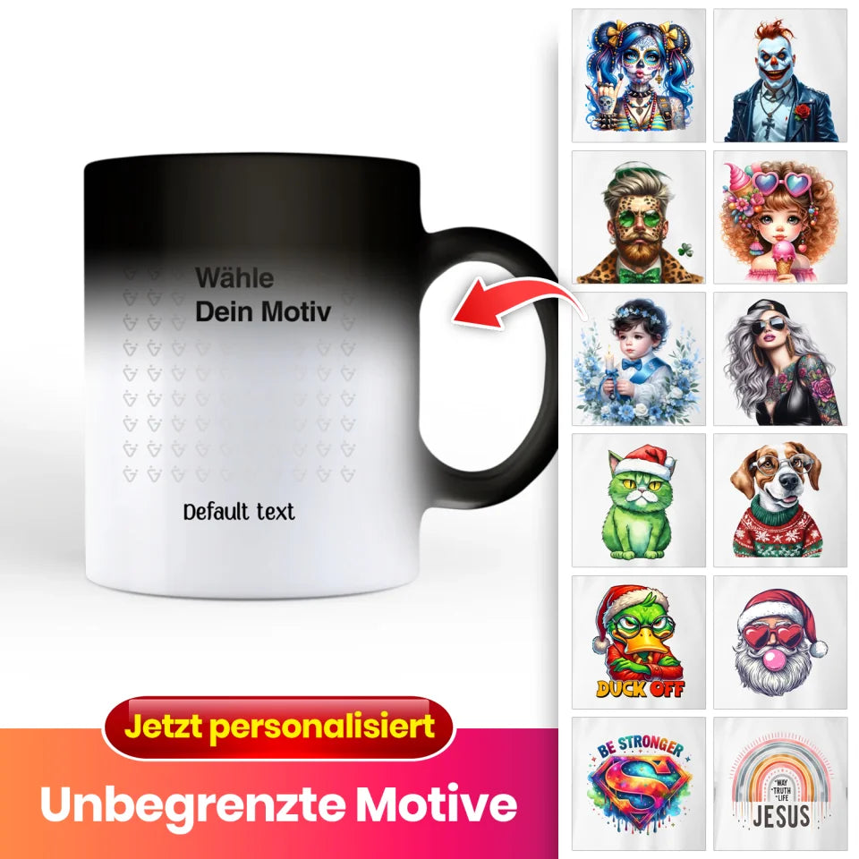 Personalisierte Farbwechsel-Tasse – Magie in deinen Händen