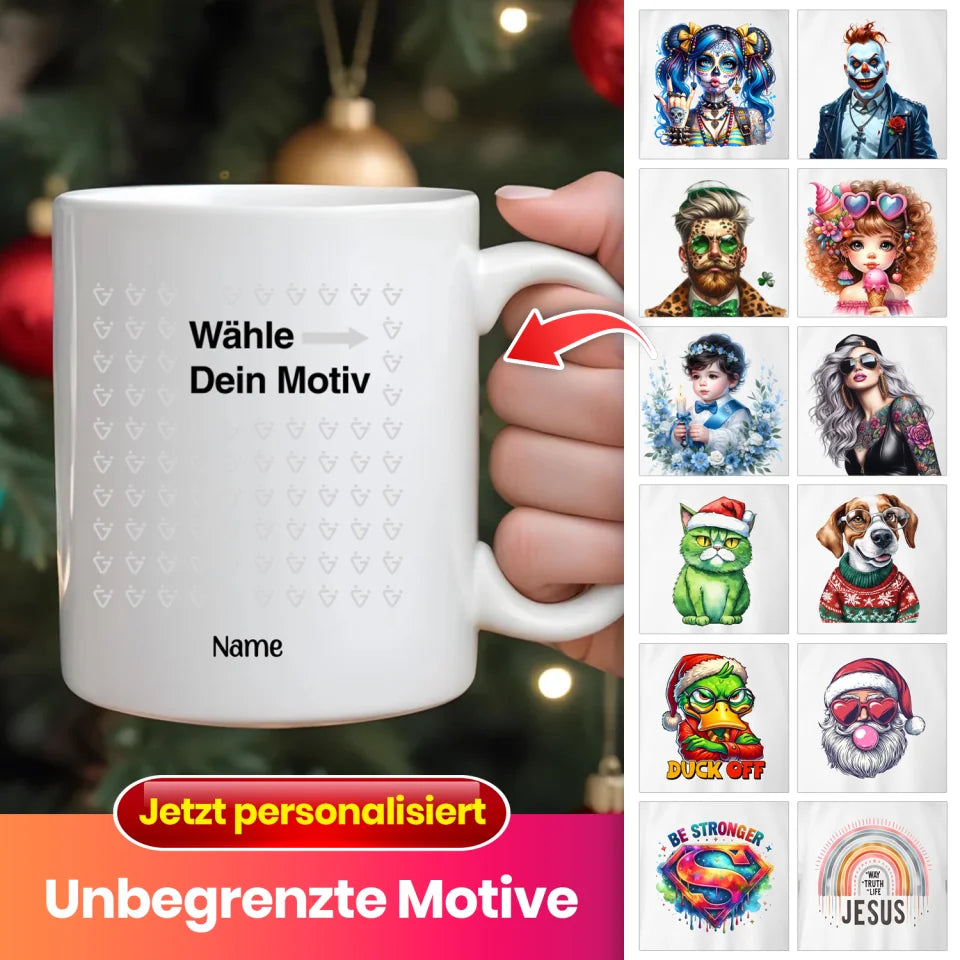 Personalisierte Tasse mit Namen Geschenk