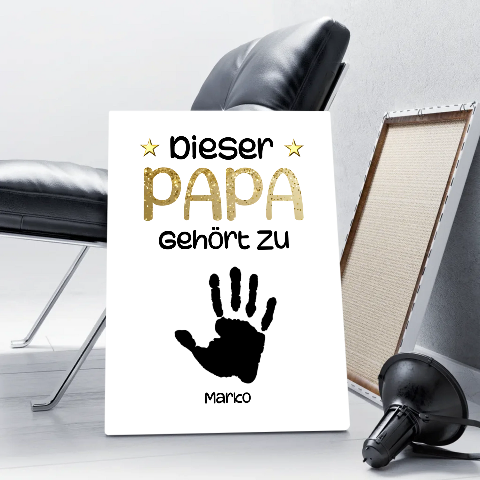 Leinwand mit Namen personalisiert – Gutvibes