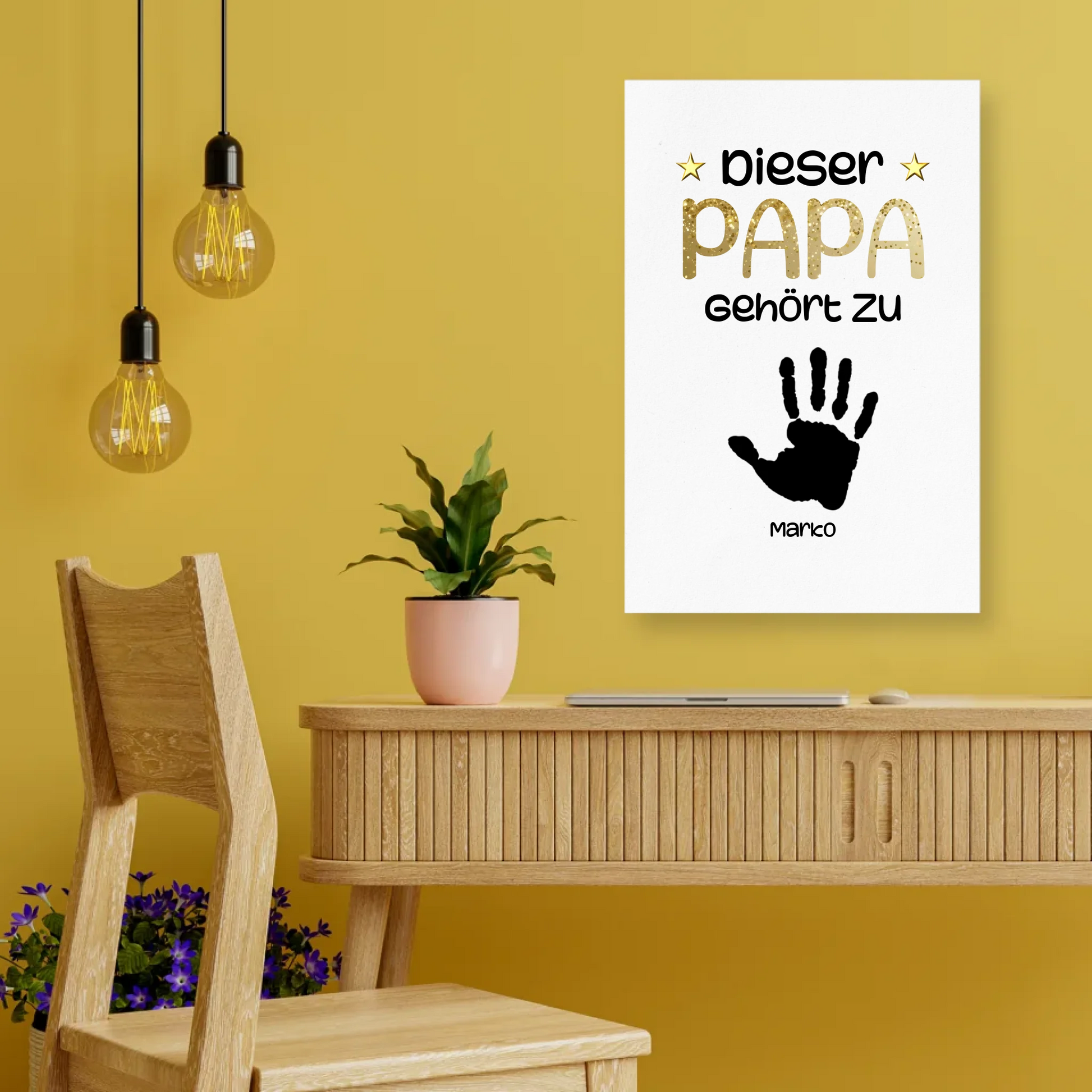 Poster Papa Geschenk Vatertag – Gutvibes