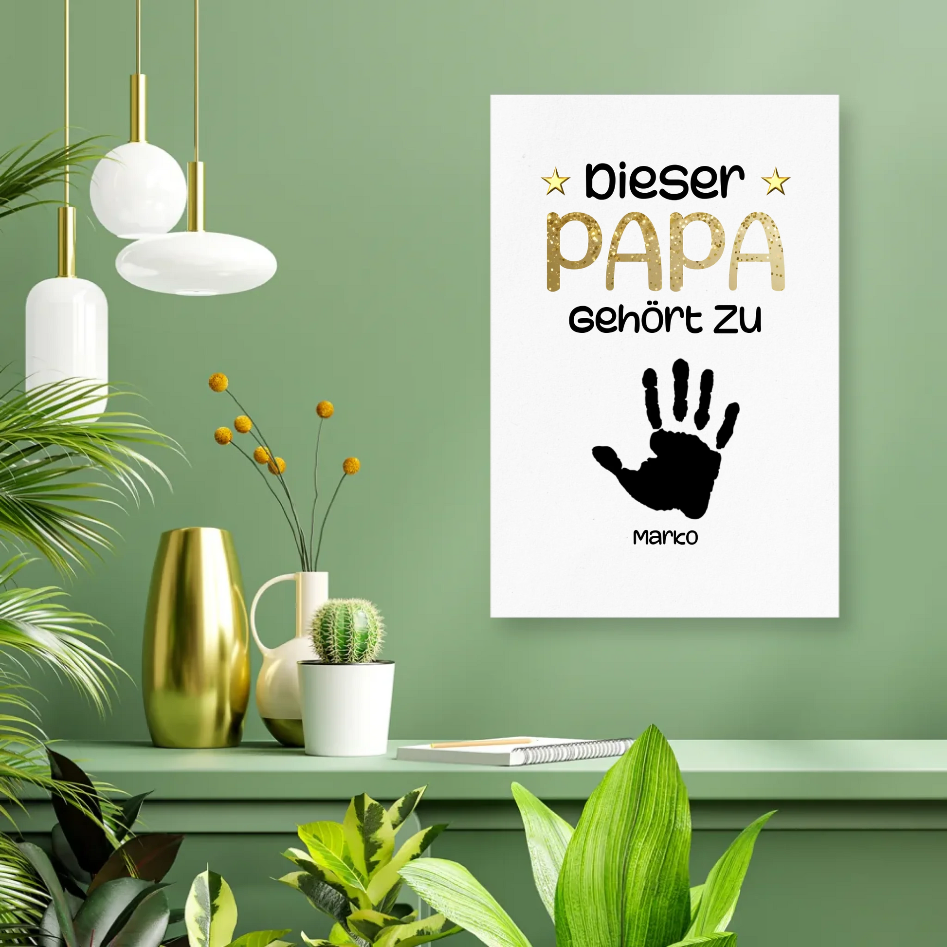 Poster mit Namen personalisiert – Gutvibes