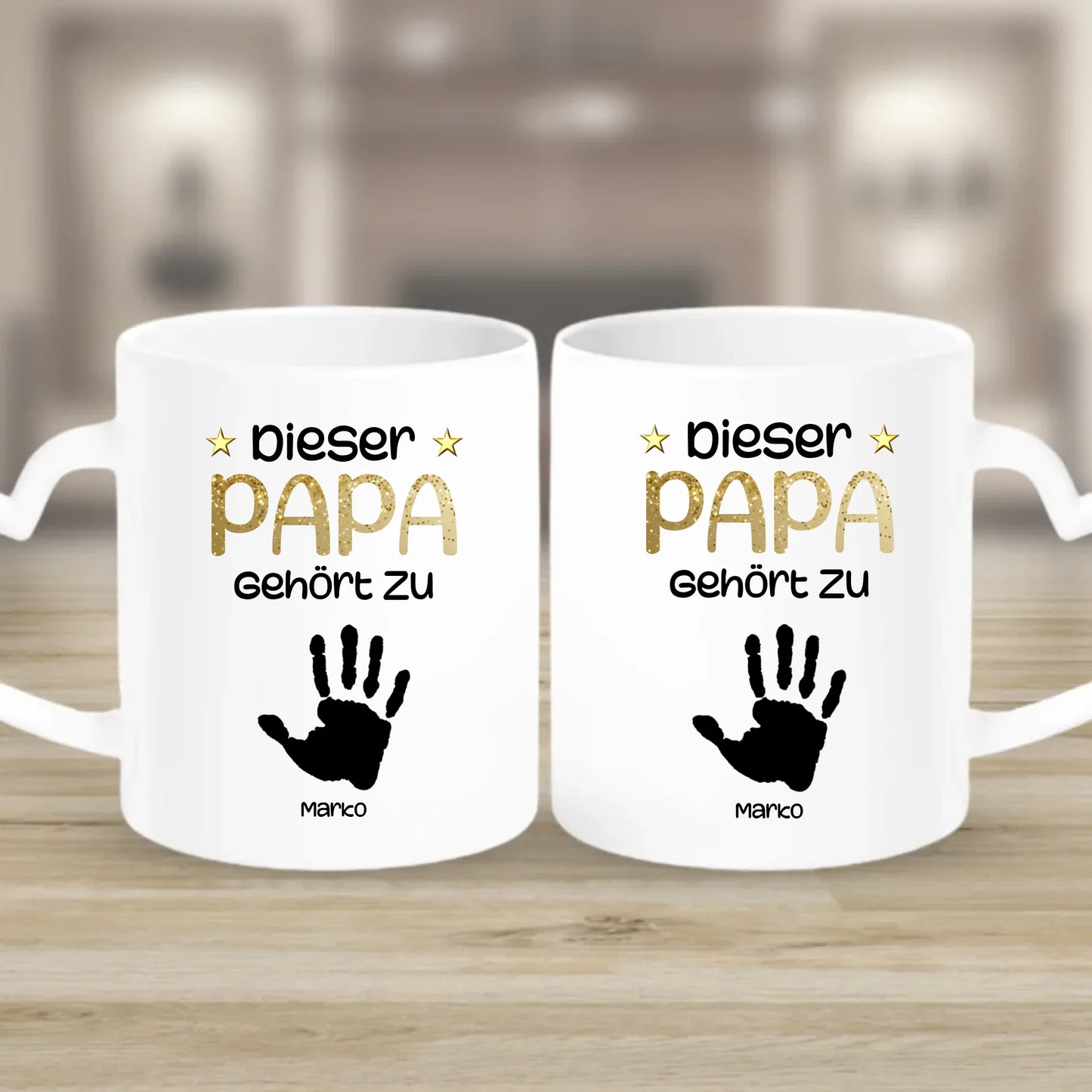 Tasse mit Herzgriff Papa Geschenk Vatertag – Gutvibes