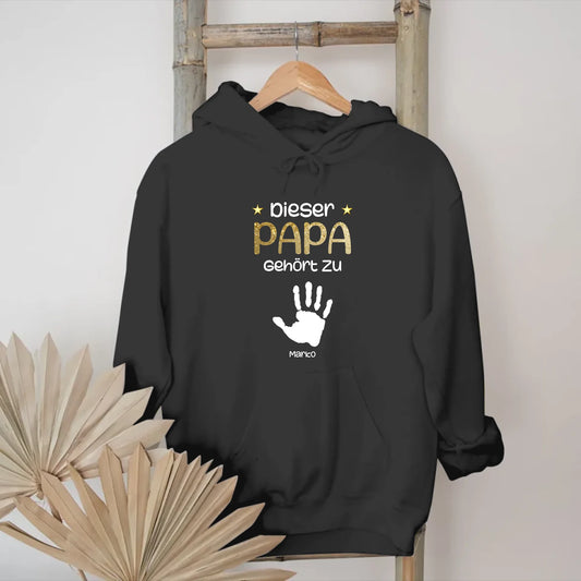 Handabdrücke Papa Hoodie personalisiert – Gutvibes