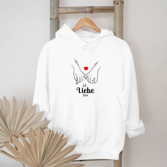Personalisierte Paarhaltung - Unisex Heavy Blend™ Hooded Sweatshirt