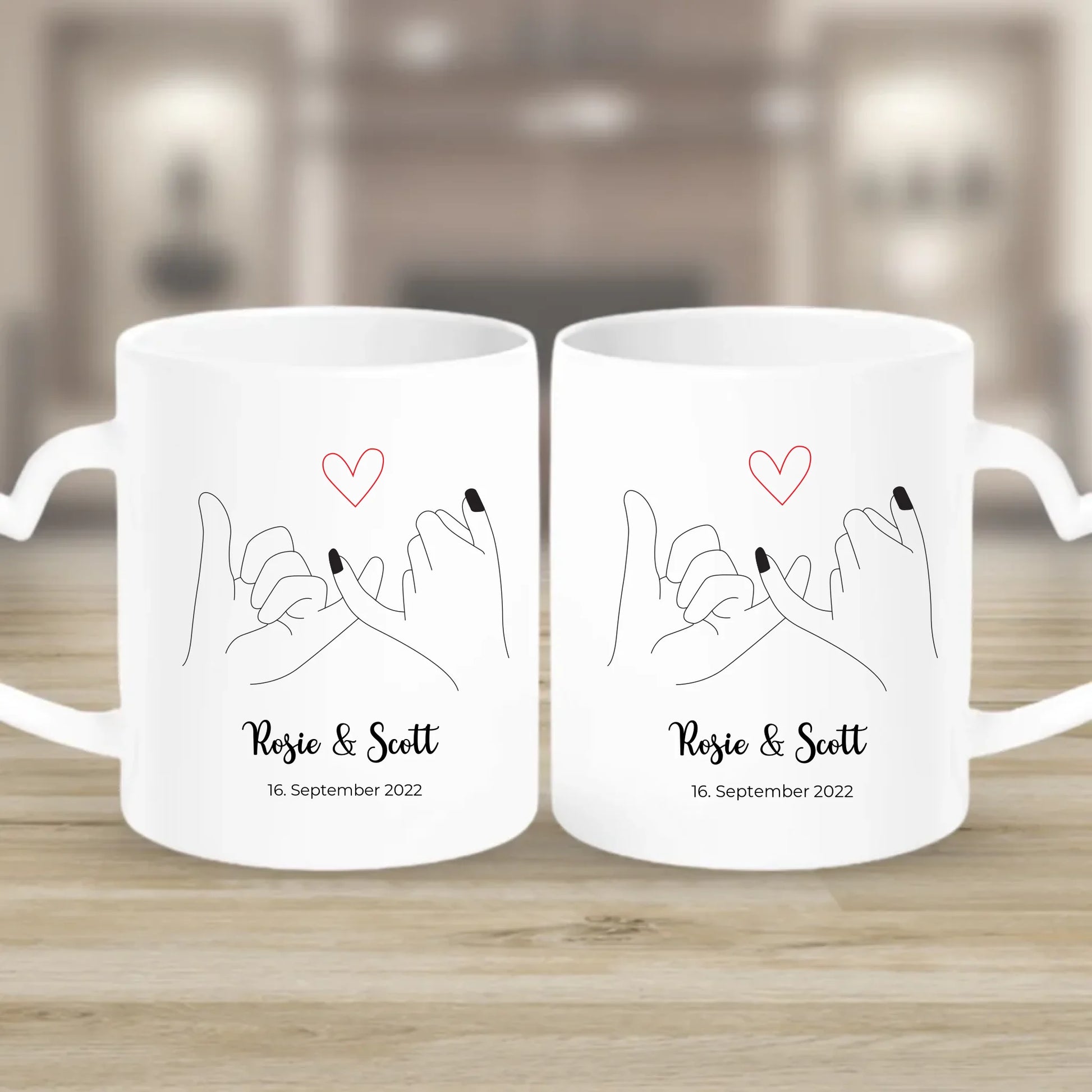 Tasse mit Herzgriff euer Paar Geschenk Jahrestag – Gutvibes