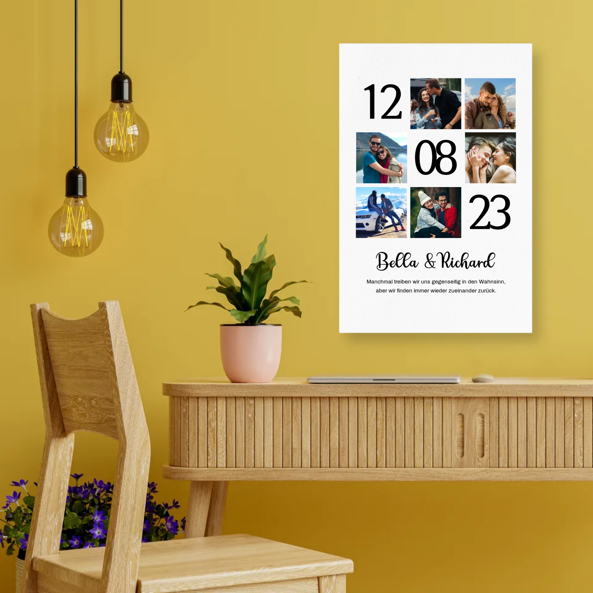 Poster euer Paar Geschenk Jahrestag – Gutvibes