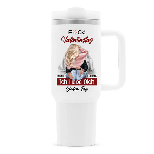 Personalisierte Thermobecher Paar Valentinstag Geschenk
