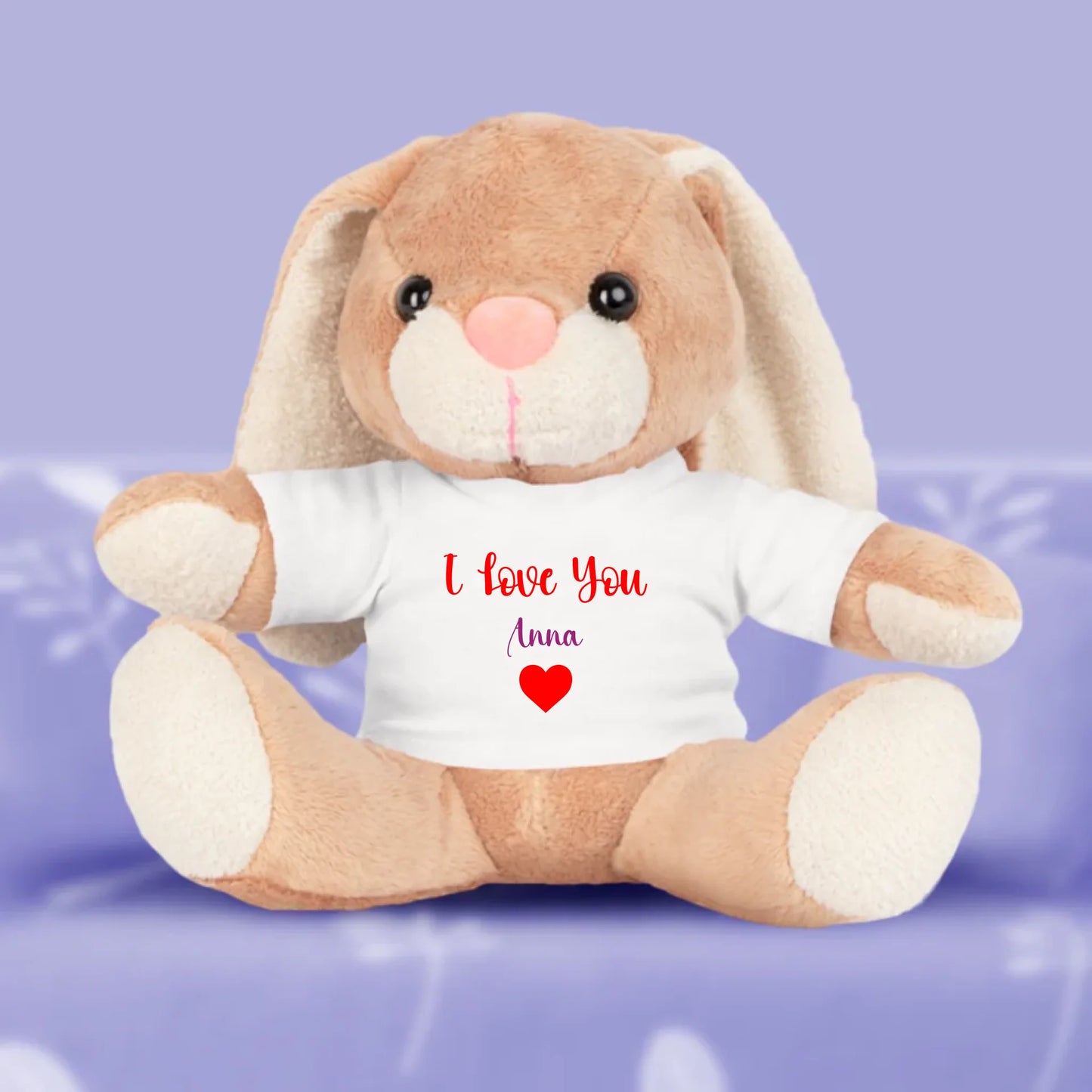 Kuscheltier mit T-Shirt Plüschtier mit T-Shirt personalisiert – Gutvibes