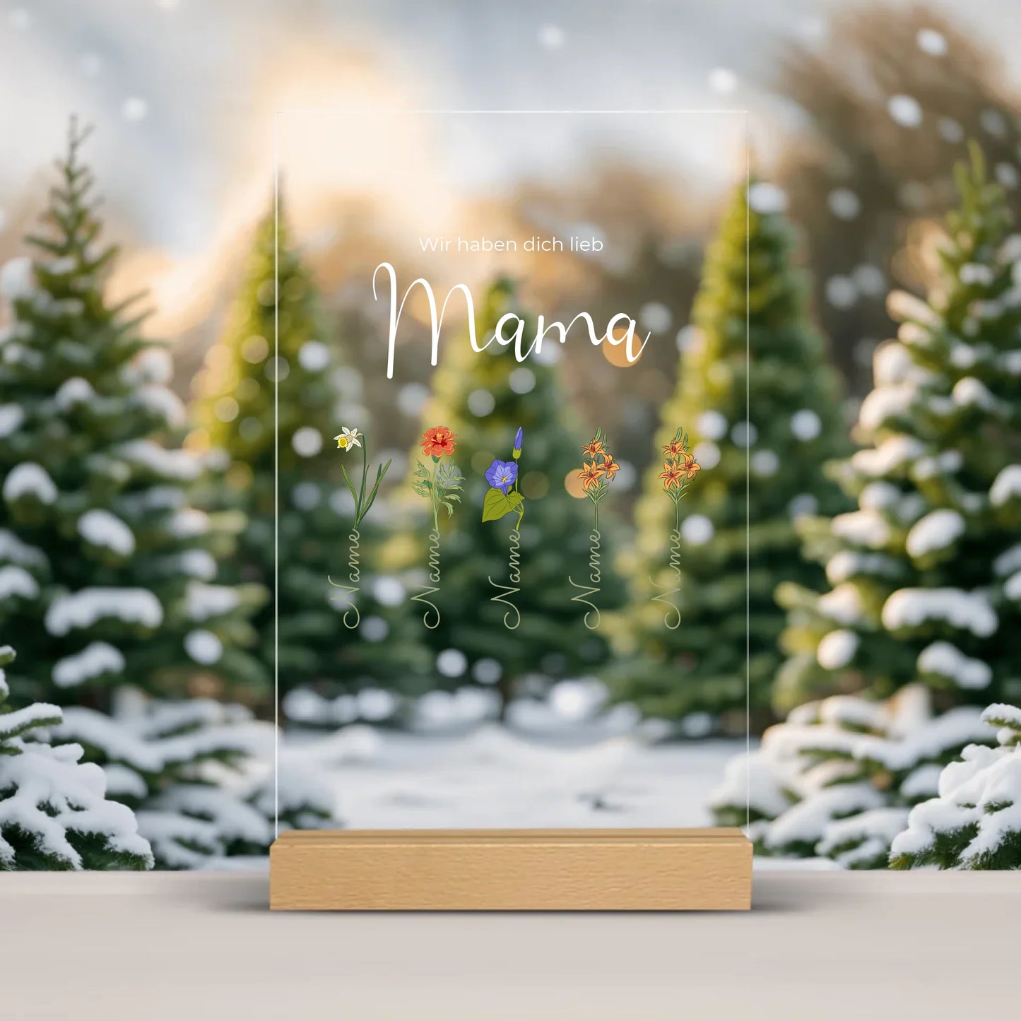 Acrylschild Mama Geschenk Muttertag – Gutvibes