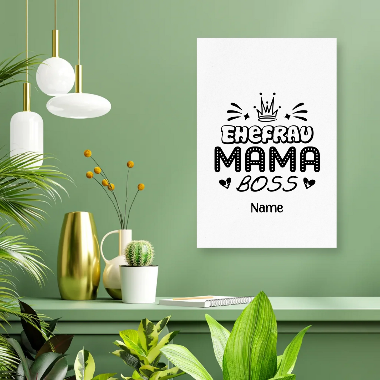 Poster mit Namen personalisiert – Gutvibes