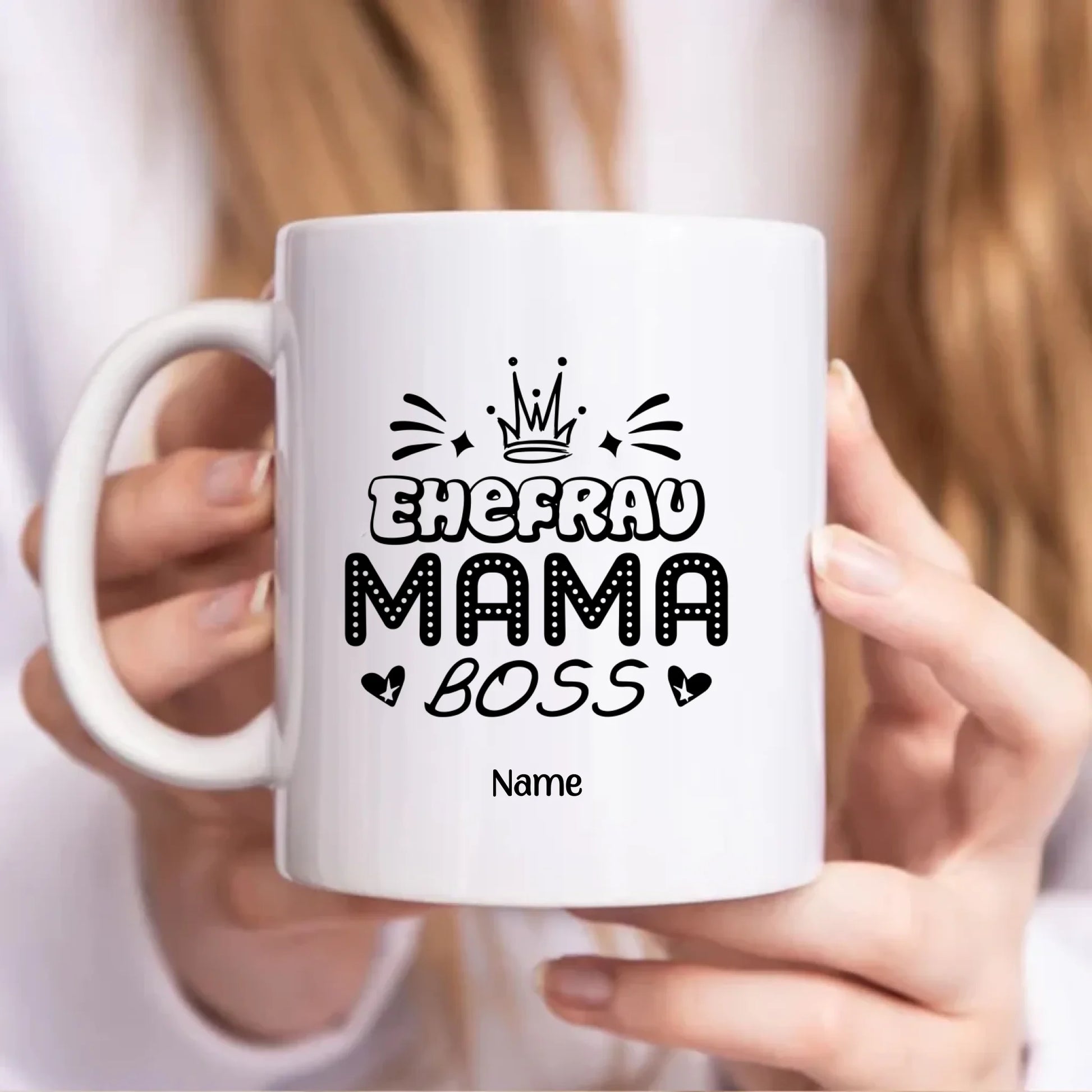 Tasse personalisiert mit Namen Mama – Gutvibes