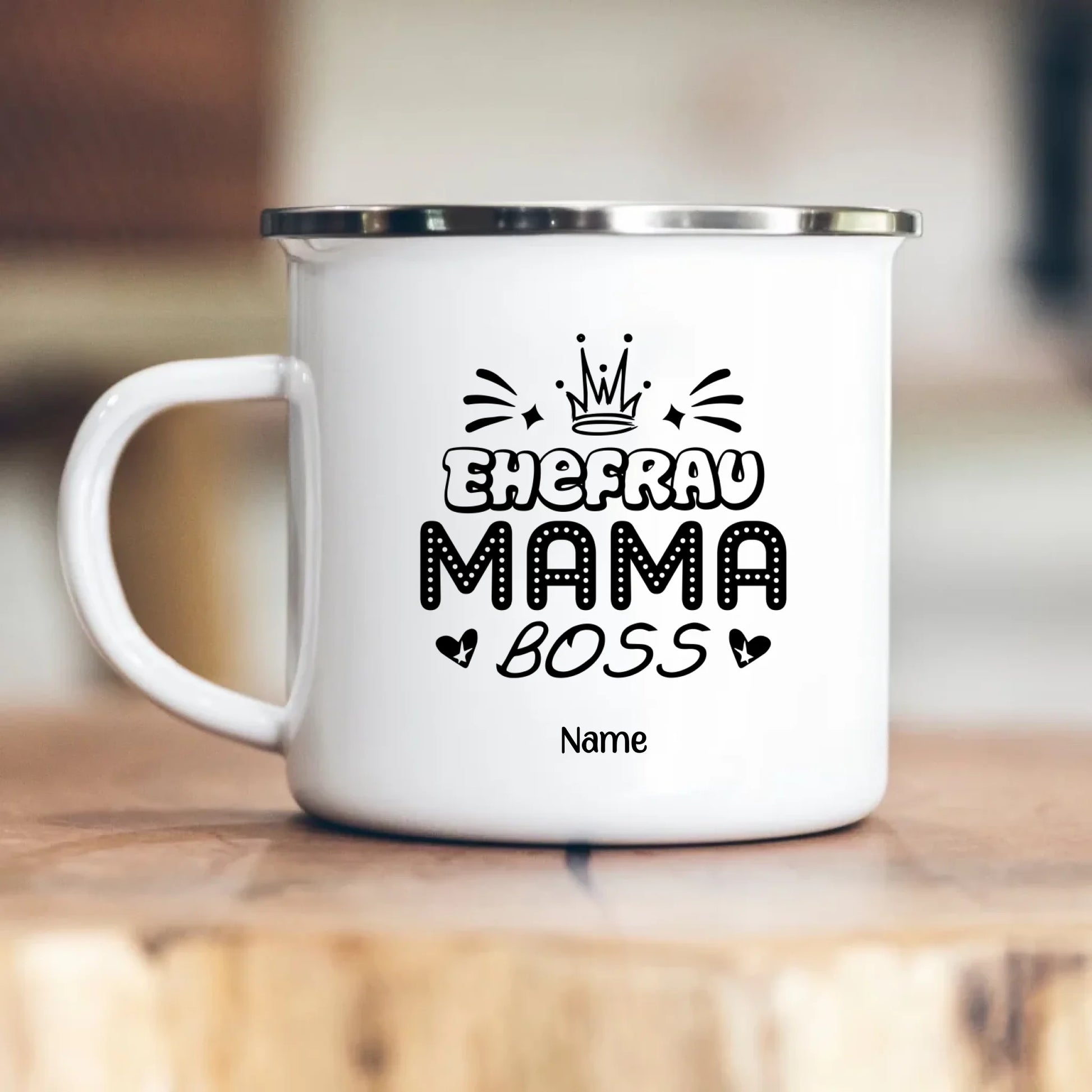 Emaille-Tasse Mama Geschenk Muttertag – Gutvibes