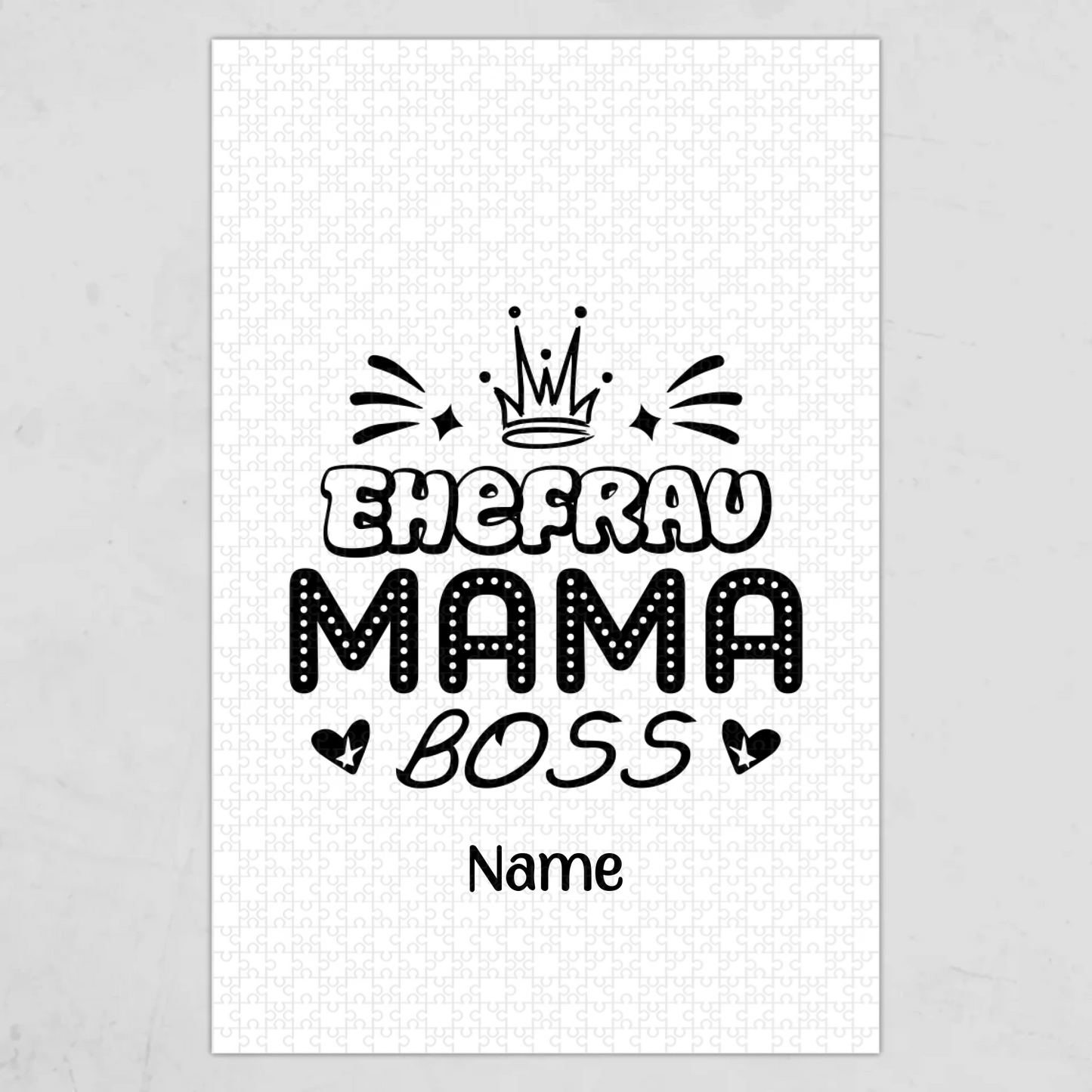 Puzzle mit Namen personalisiert – Gutvibes