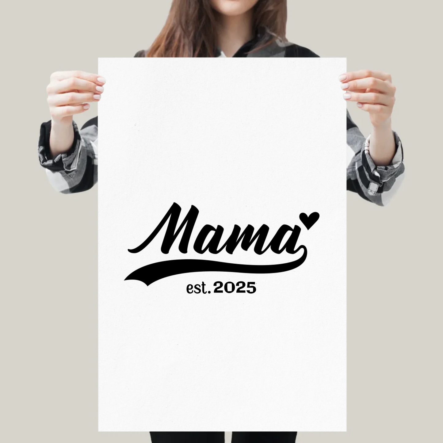 Etablierte Mama est. Poster personalisiert – Gutvibes