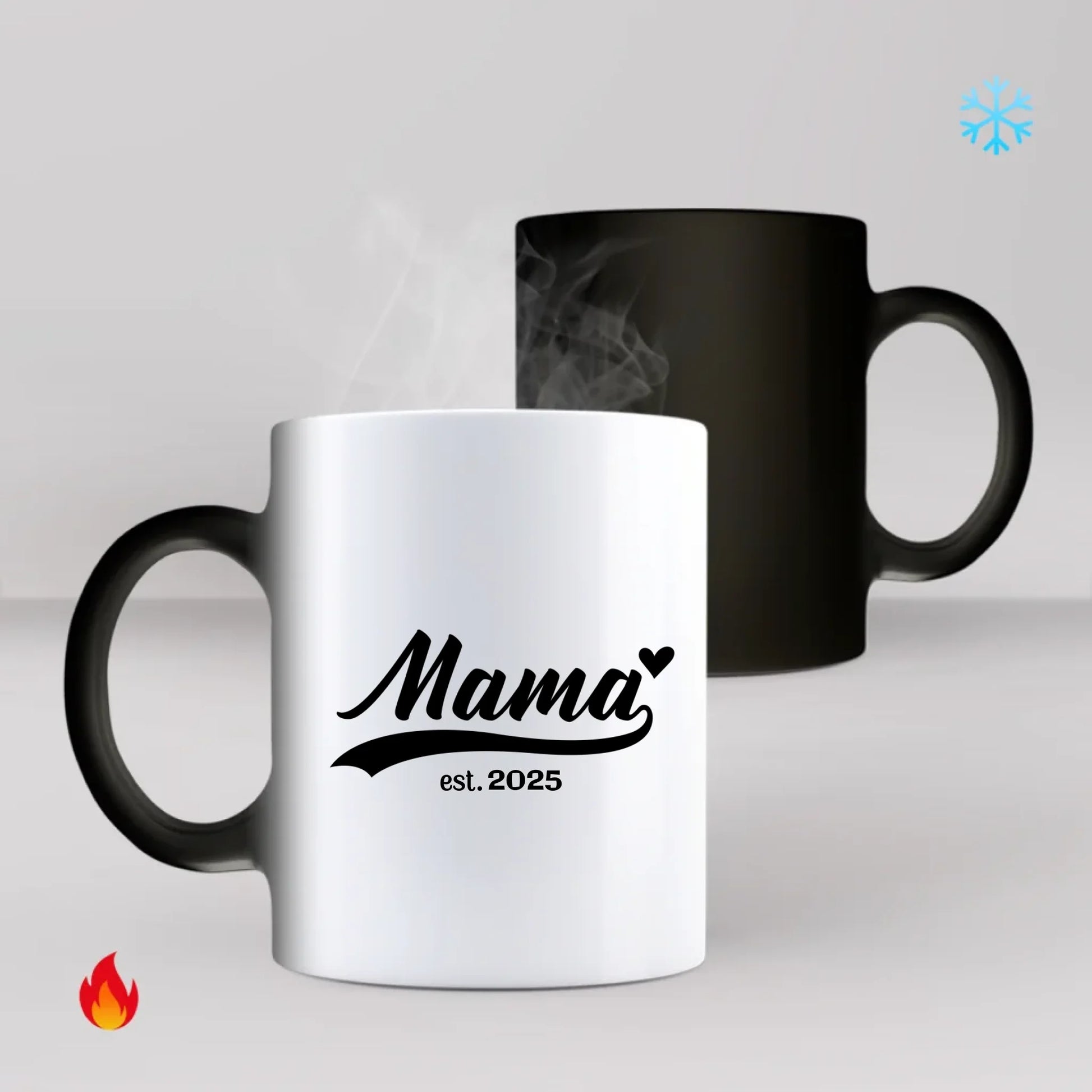 Etablierte Mama est. Farbwechseltasse personalisiert – Gutvibes