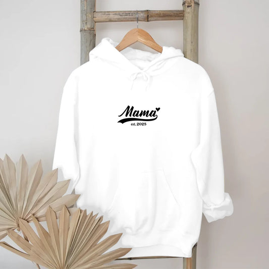 Etablierte Mama est. Hoodie personalisiert – Gutvibes