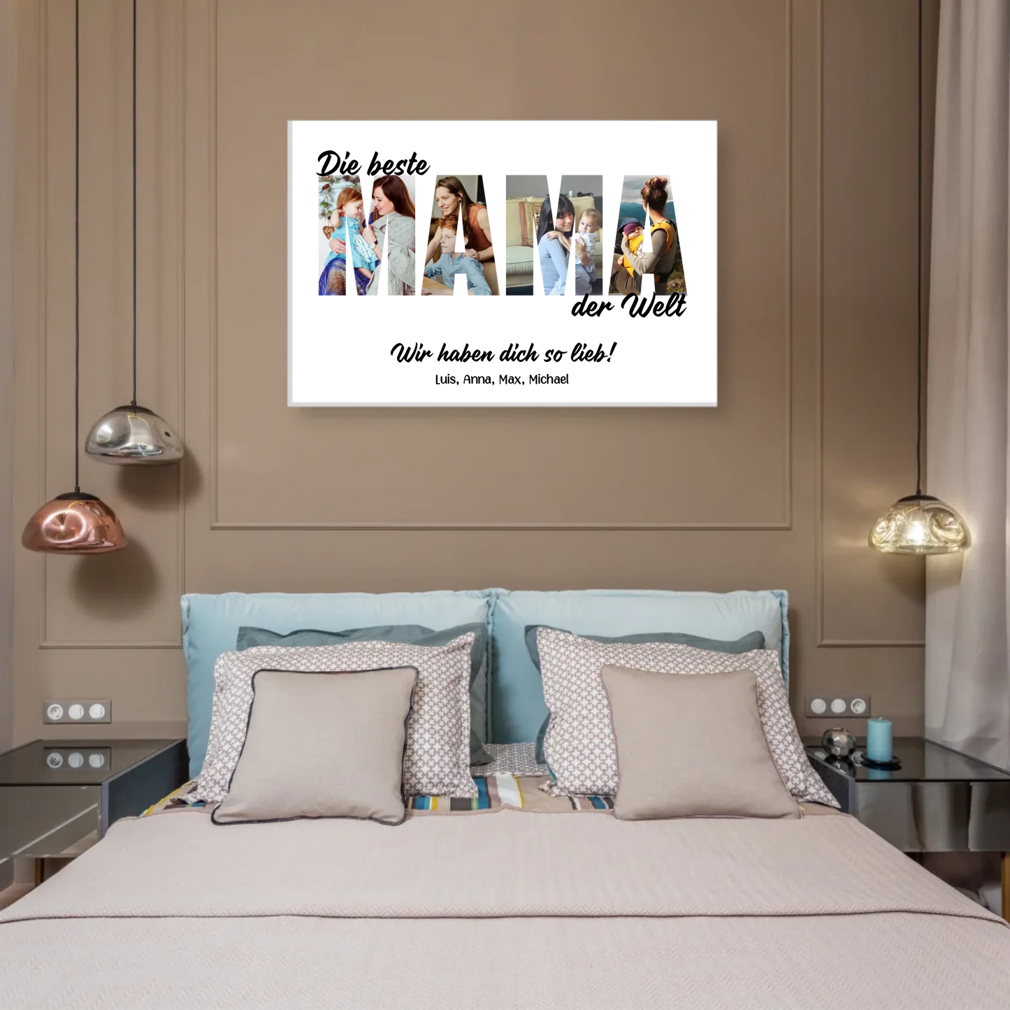 Poster mit Namen personalisiert – Gutvibes