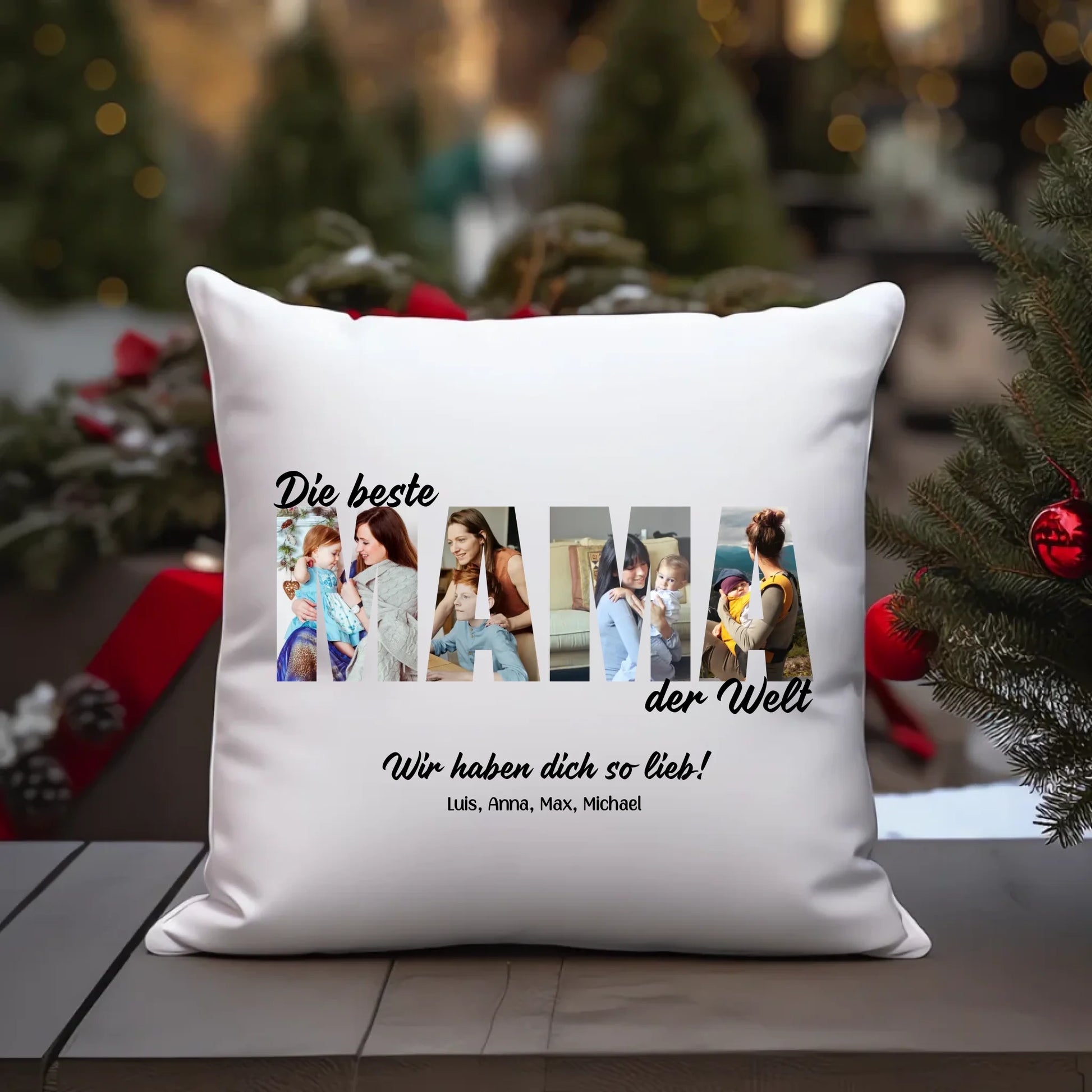 MAMA Buchstaben Fotos Kissen personalisiert – Gutvibes