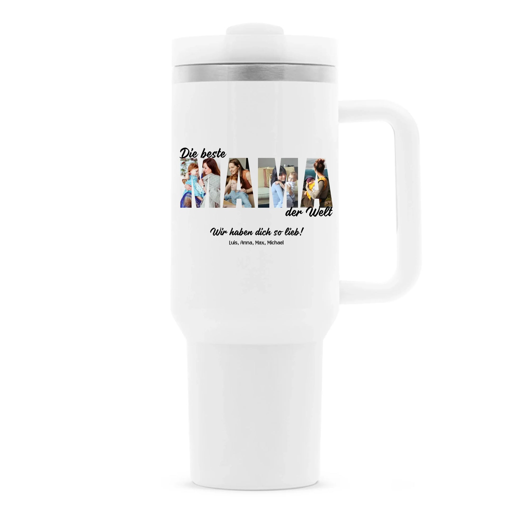 MAMA Buchstaben Fotos Thermobecher personalisiert – Gutvibes