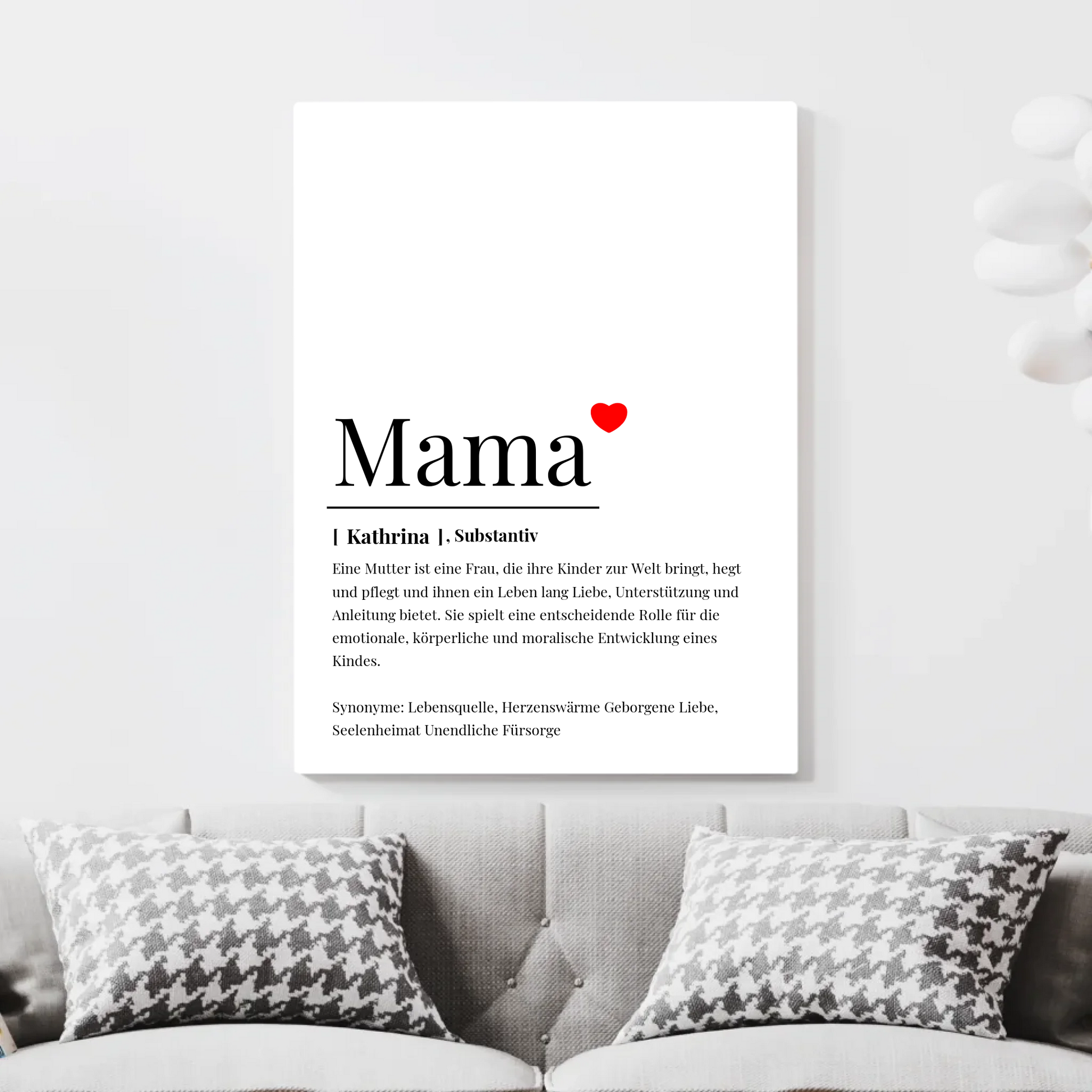 Leinwand Mama Geschenk Muttertag – Gutvibes