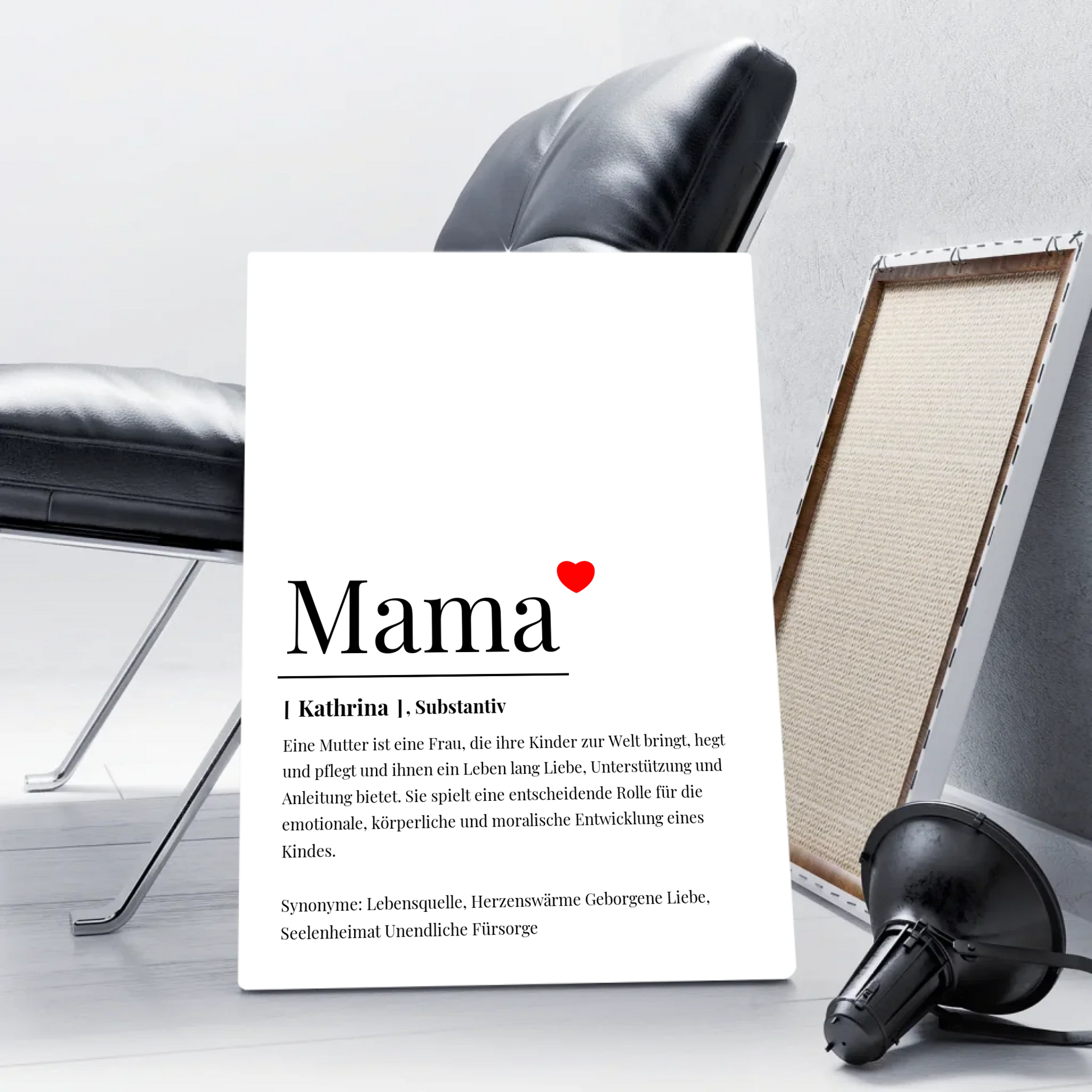 Leinwand mit Namen personalisiert – Gutvibes