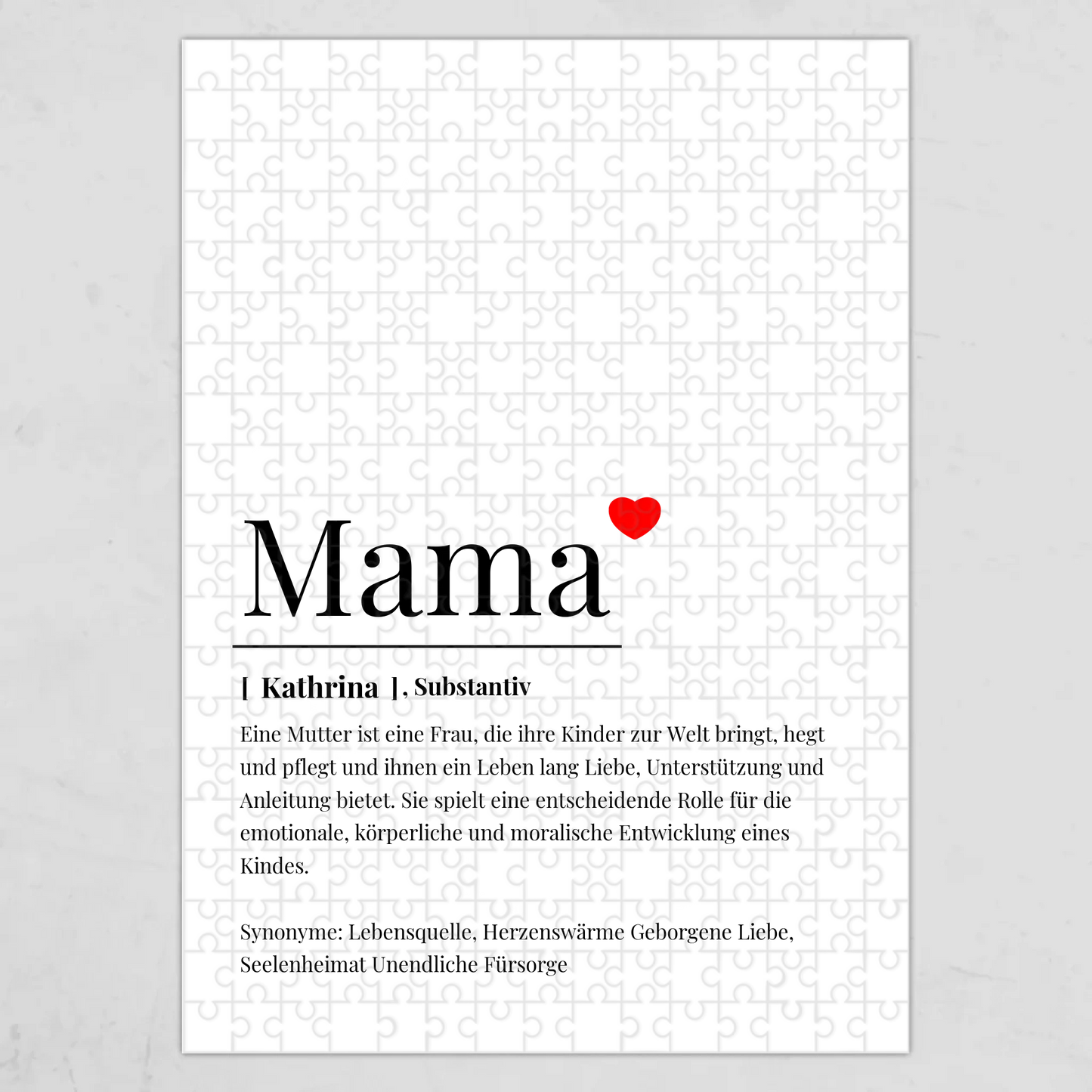 Puzzle Mama Geschenk Muttertag – Gutvibes