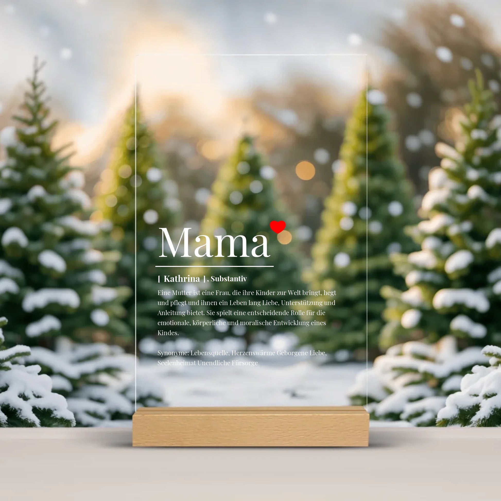 Acrylschild Mama Geschenk Muttertag – Gutvibes