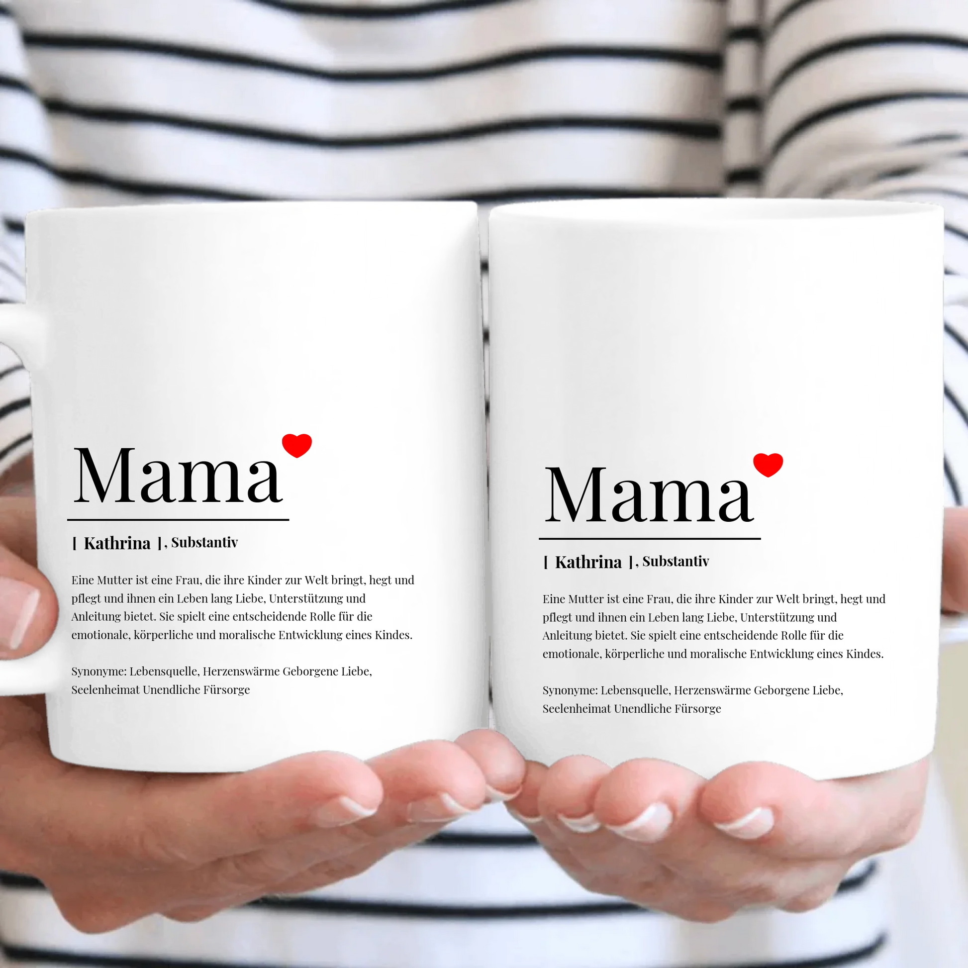 Tasse personalisiert mit Namen Mama – Gutvibes