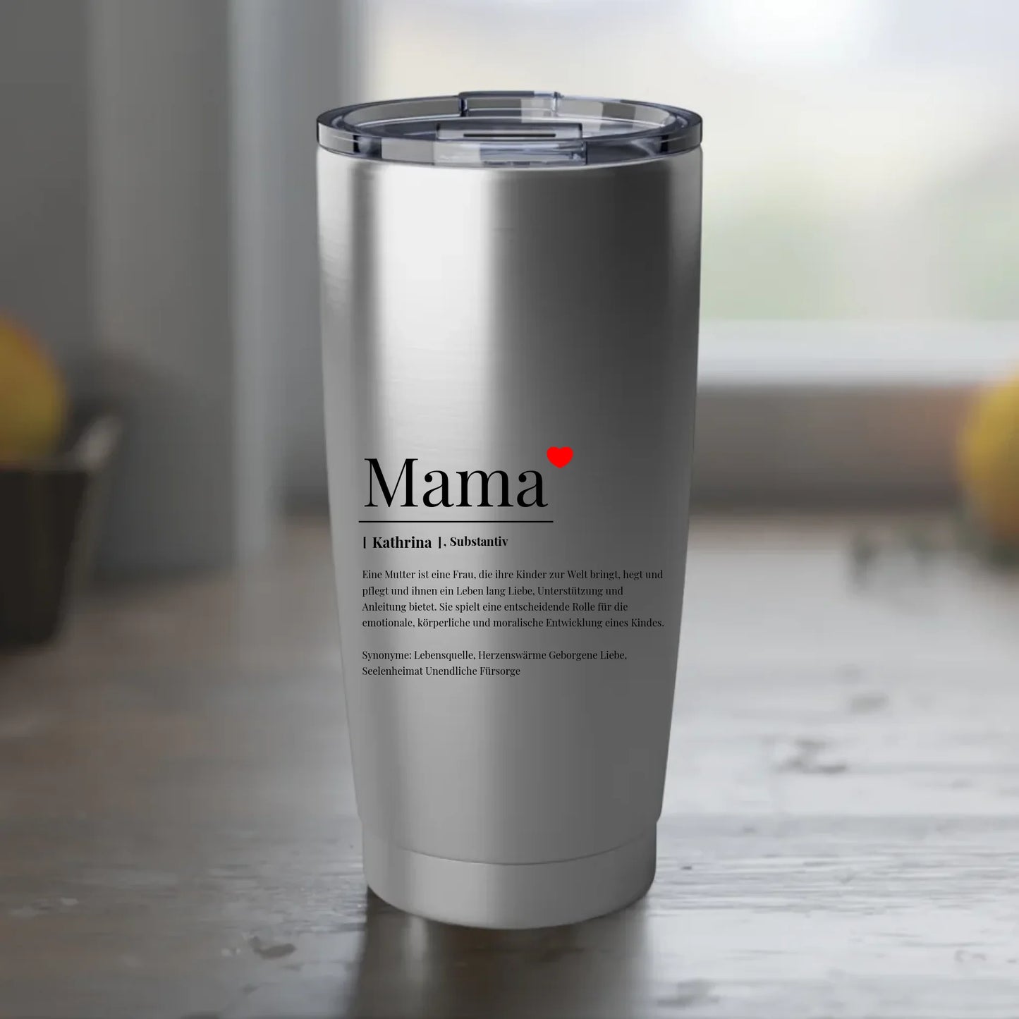 Wörterbuch Definition Mama Tumbler personalisiert – Gutvibes
