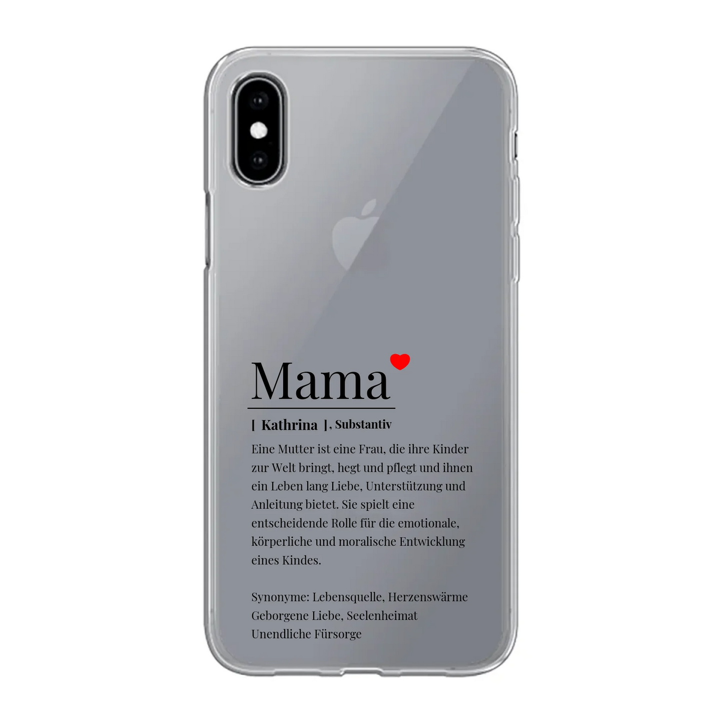 Wörterbuch Definition Mama Handyhülle personalisiert – Gutvibes