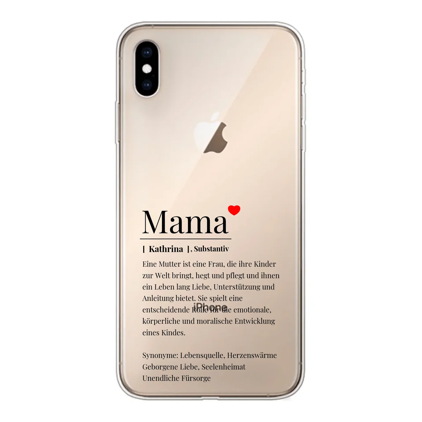 Handyhülle mit Namen personalisiert – Gutvibes