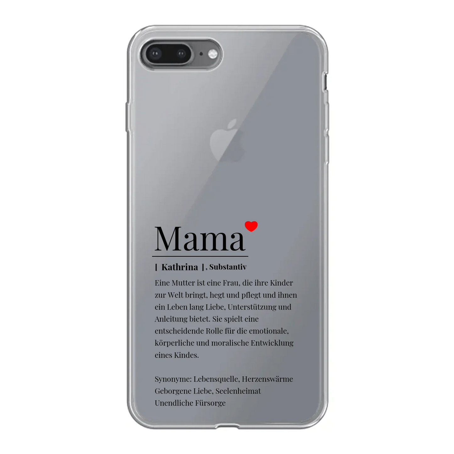 Handyhülle personalisiert mit Namen Mama – Gutvibes