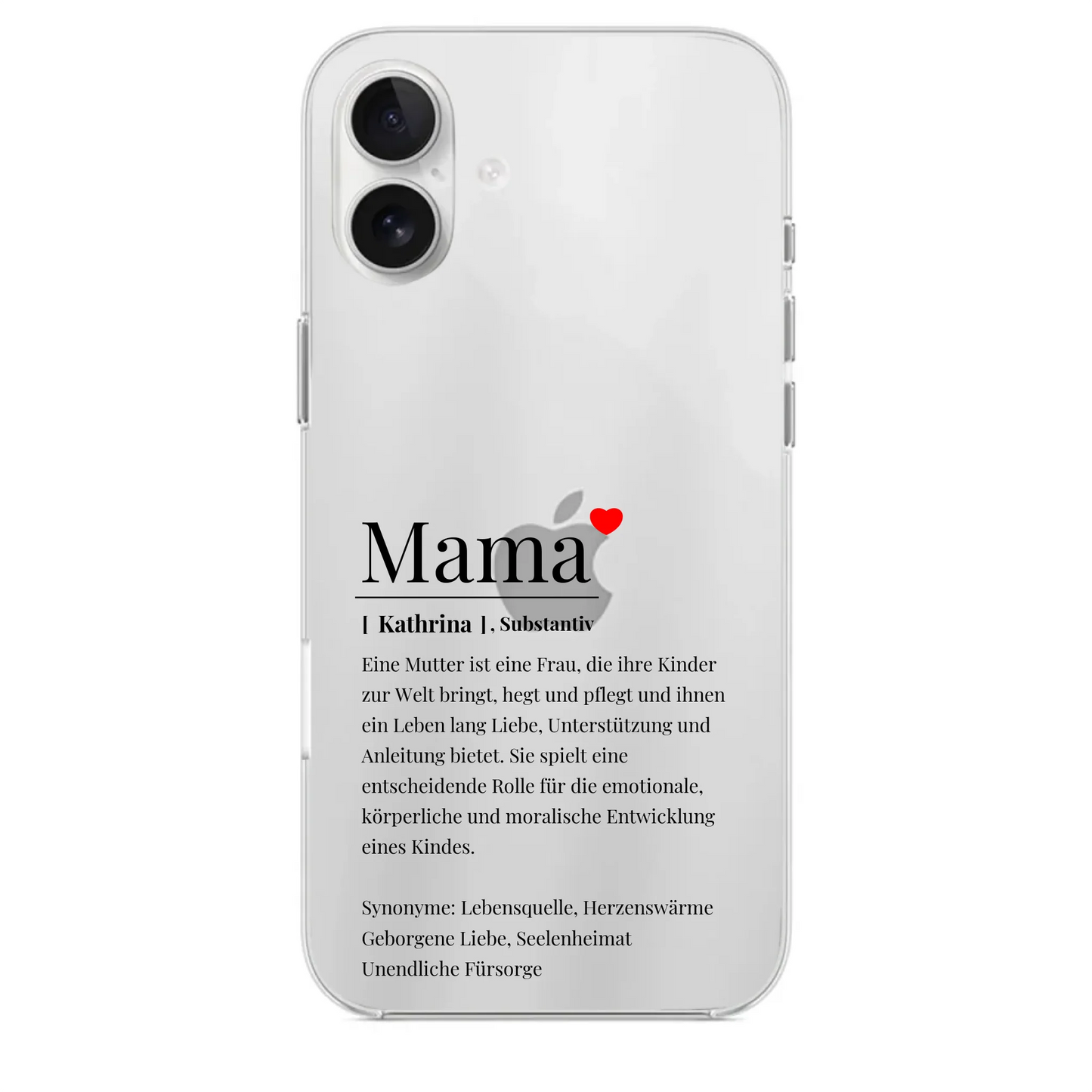 Handyhülle personalisiert mit Namen Mama – Gutvibes