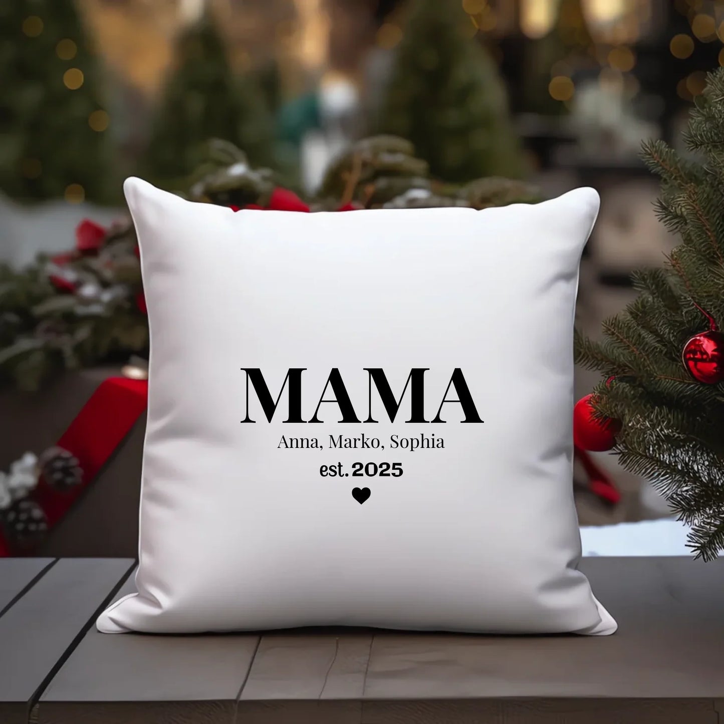 MAMA est. mit Namen Kissen personalisiert – Gutvibes